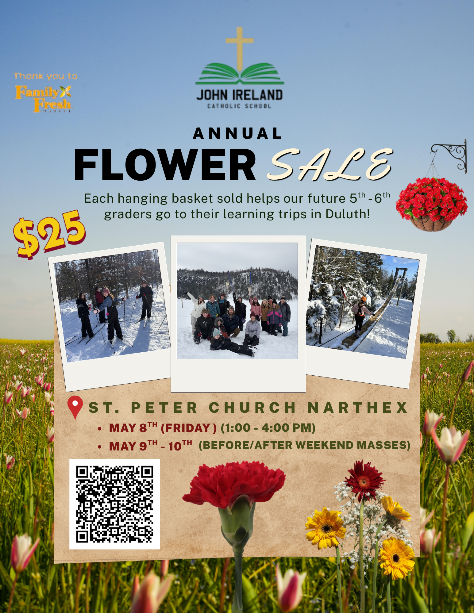 Annual Flower Sale - John Ireland Catholic School, St. Peter