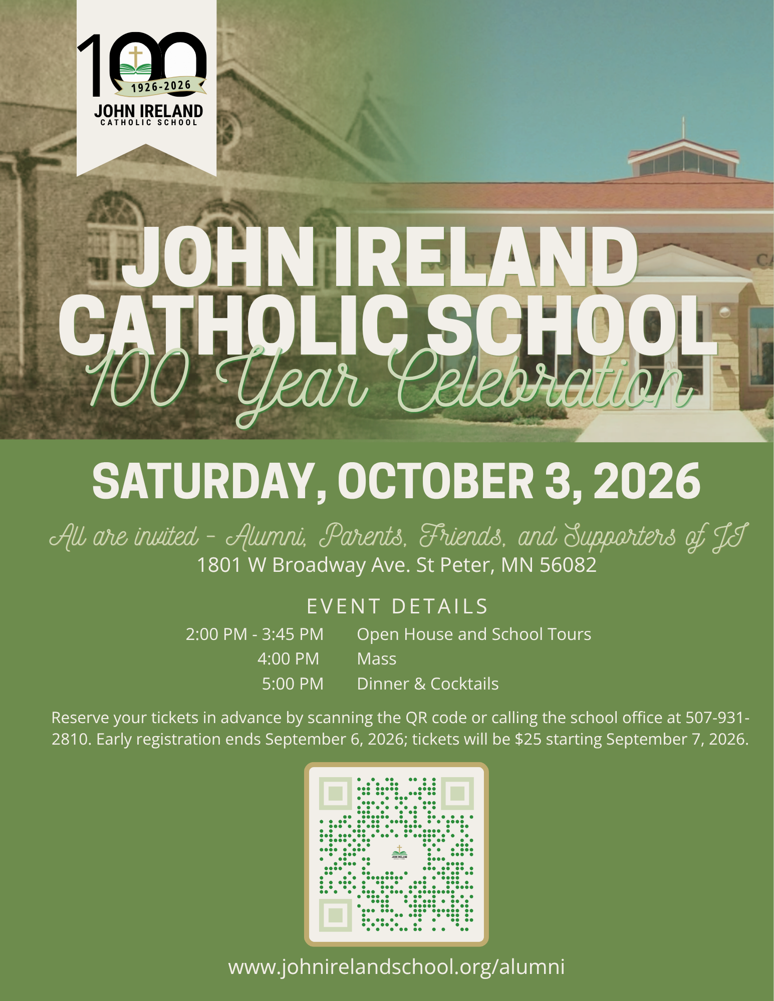 100th Anniversary - John Ireland Catholic School, St. Peter