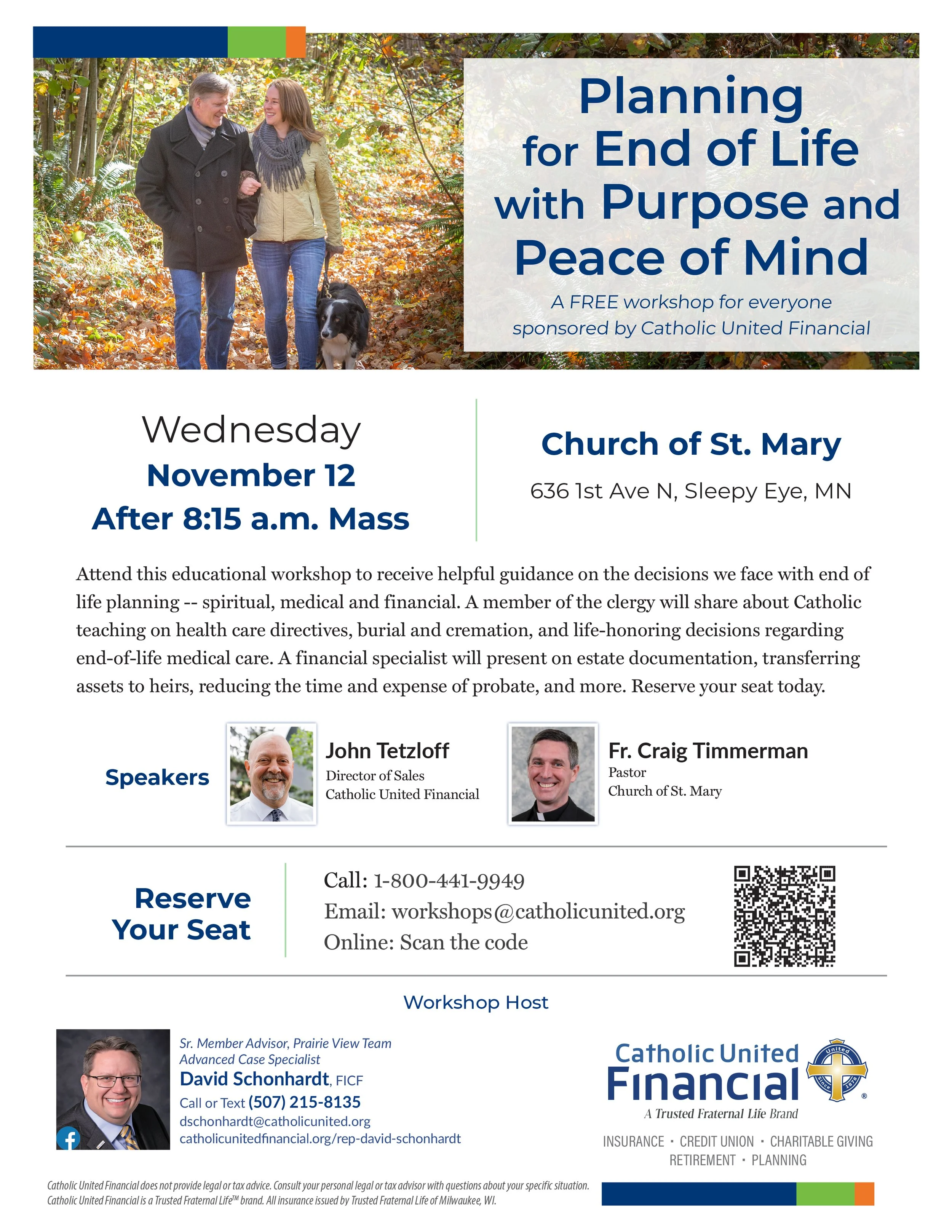 Planning for End of Life with Purpose and Peace of Mind - St. Mary, Sleepy Eye