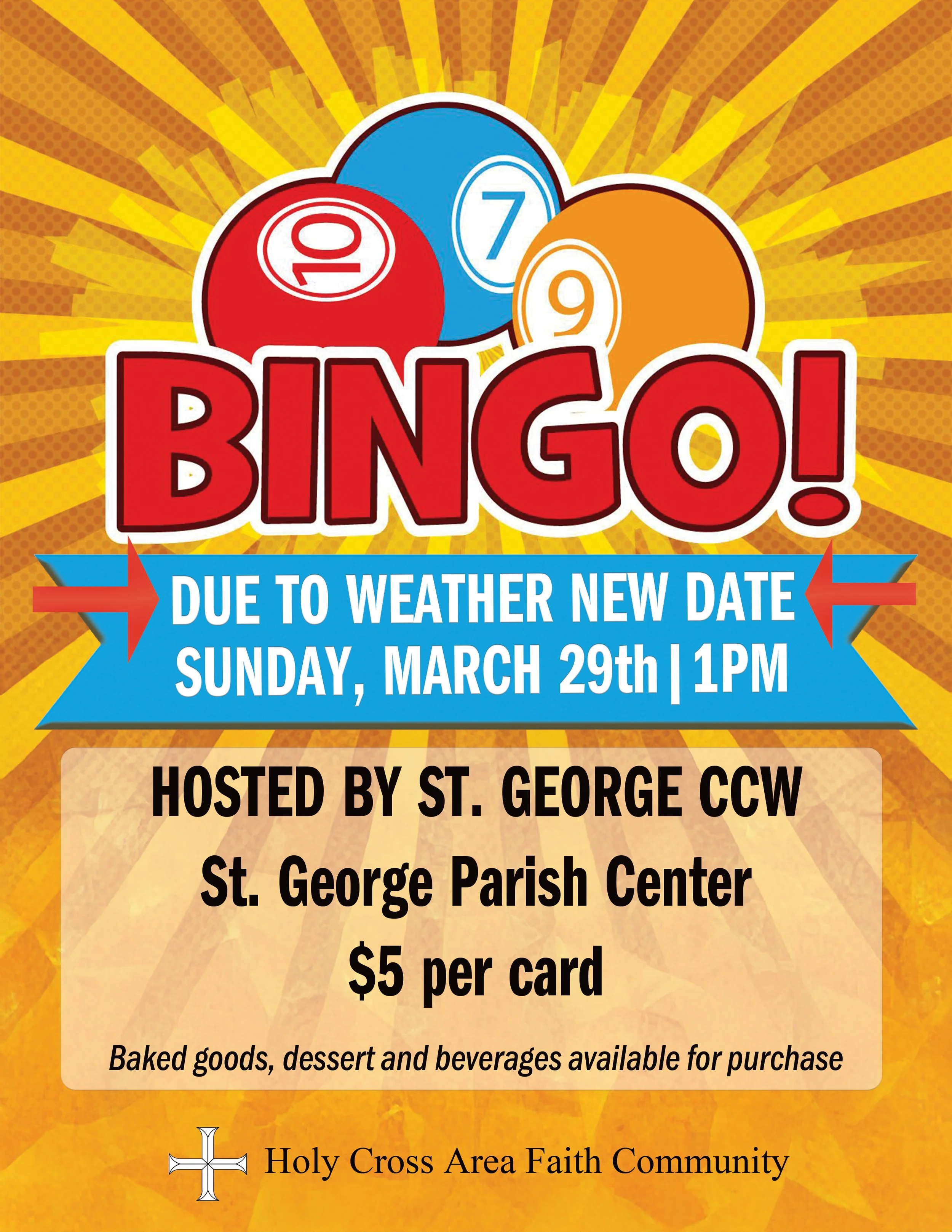 CCW Bingo - St. George CCW - St. George Parish Cent