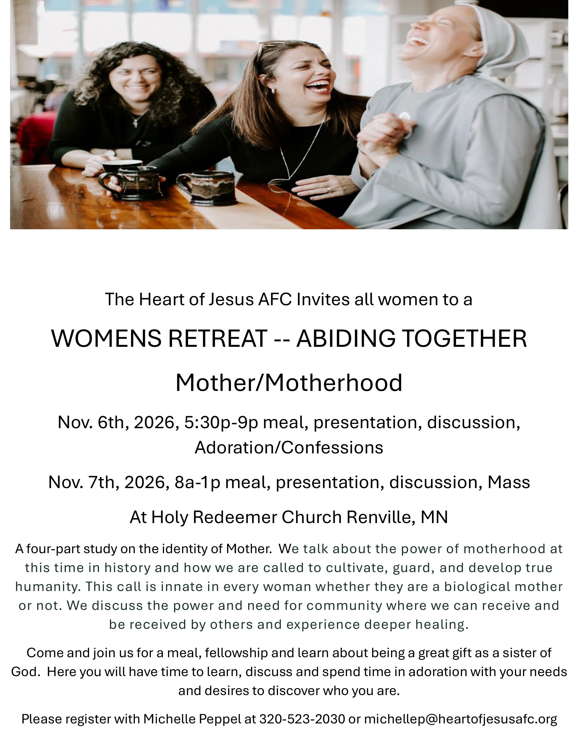 Women's Retreat: Abiding Together - Heart of Jesus AFC