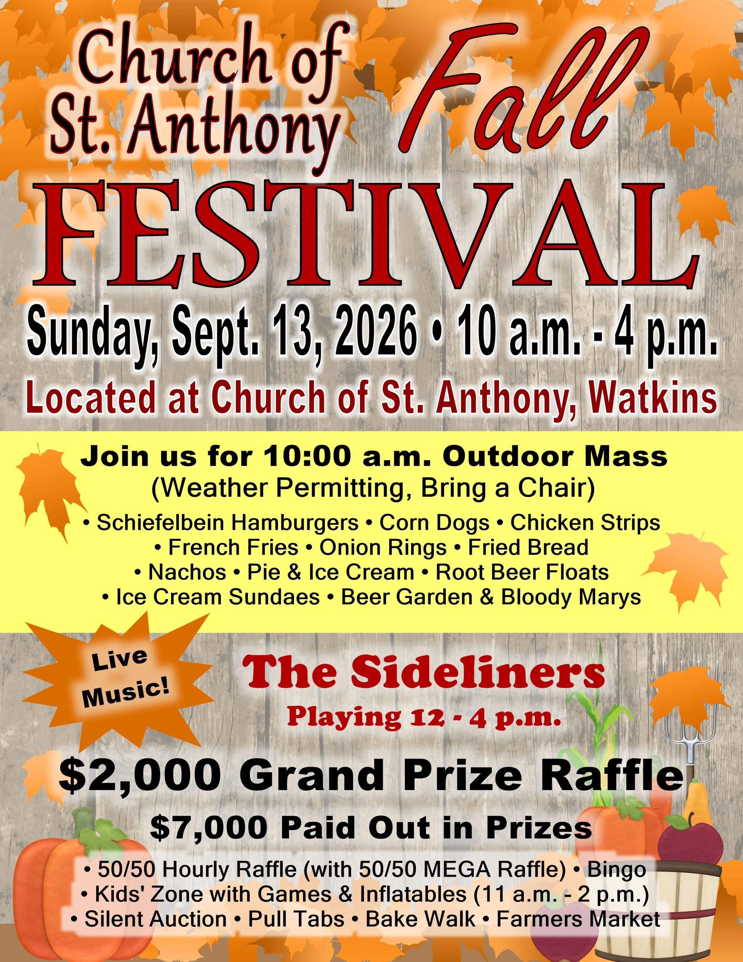Fall Festival - Church of St. Anthony, Watkins
