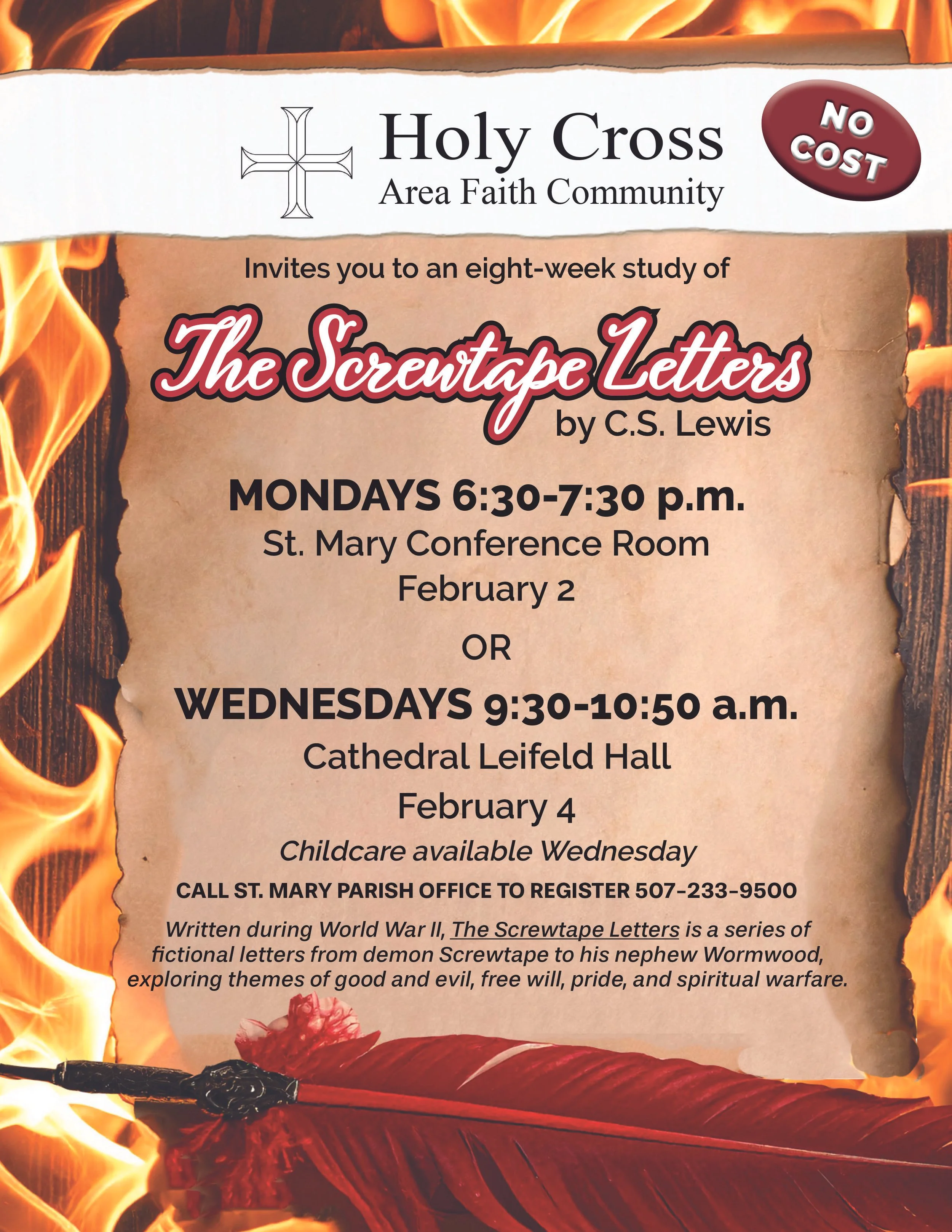 Adult Education - Holy Cross AFC study of The Screwtape Letters by C.S. Lewis