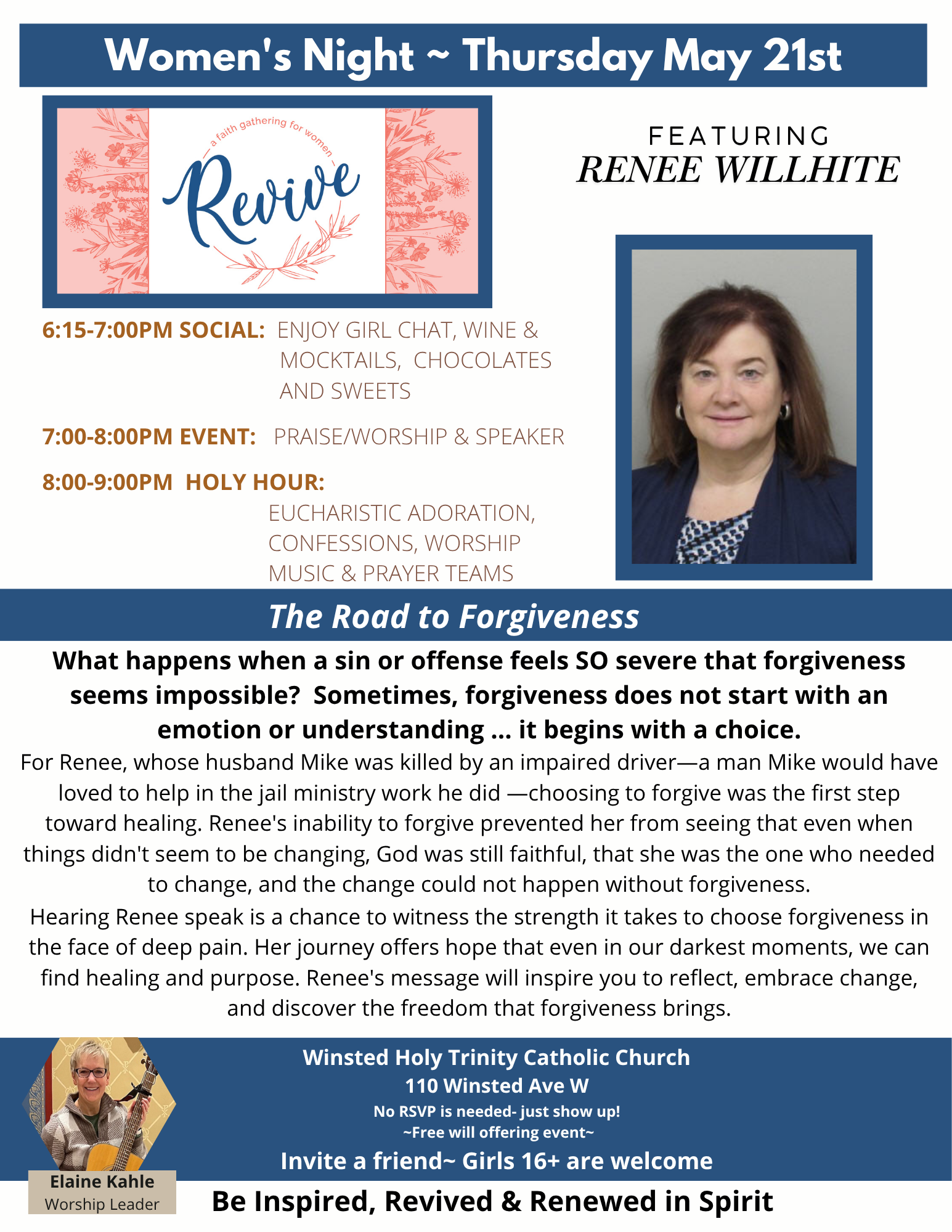 Revive Women's Night - Featuring Renee Whillhite