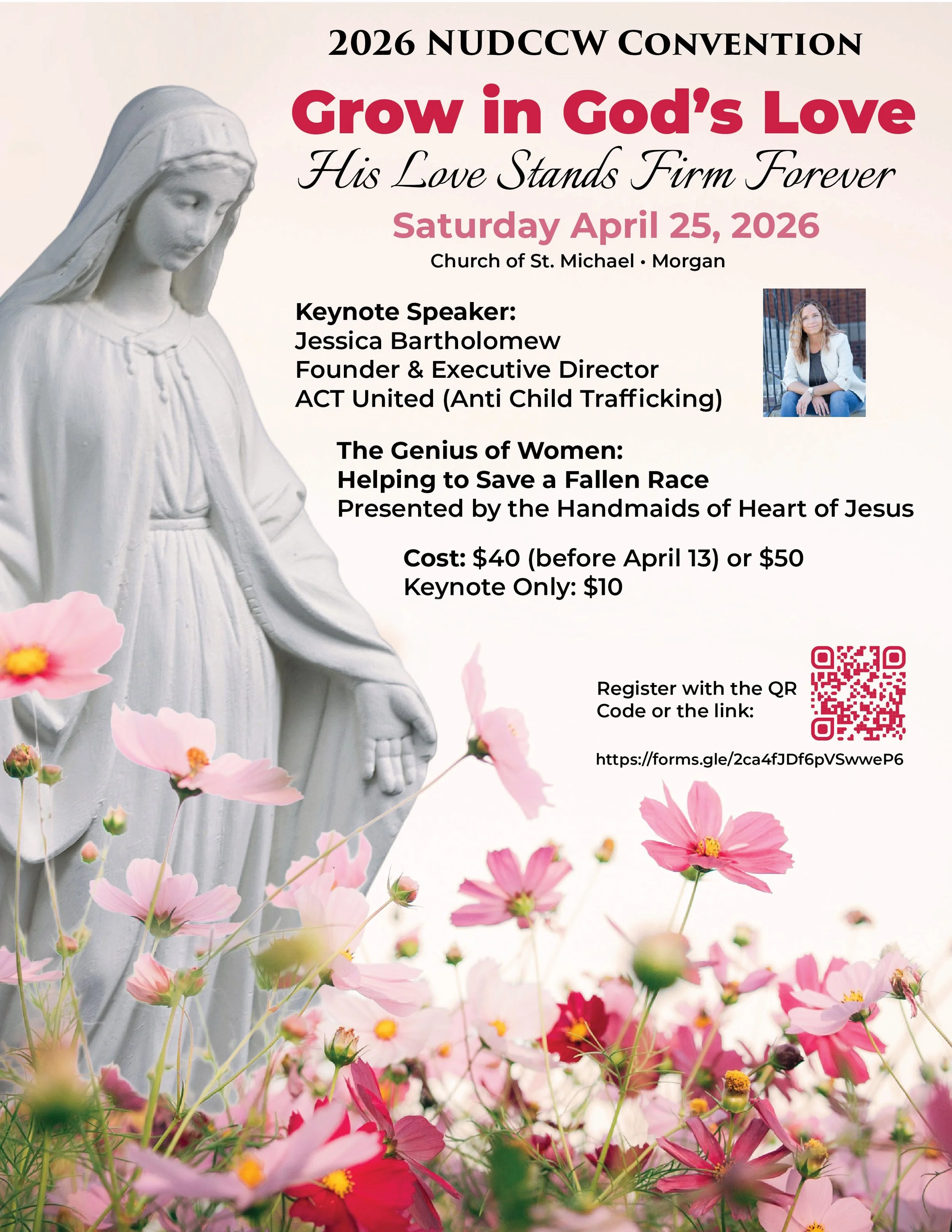 2026 NUDCCW Convention - Grow in God's Love at the Church of St. Michael, Morgan