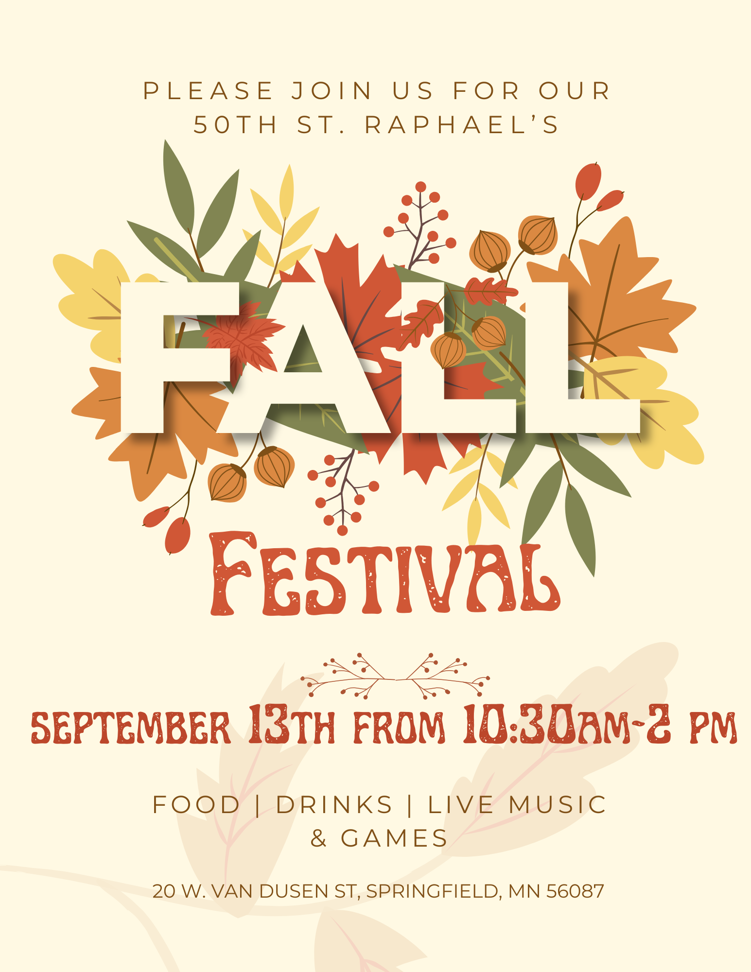 Fall Festival - Church of St. Raphael, Springfield