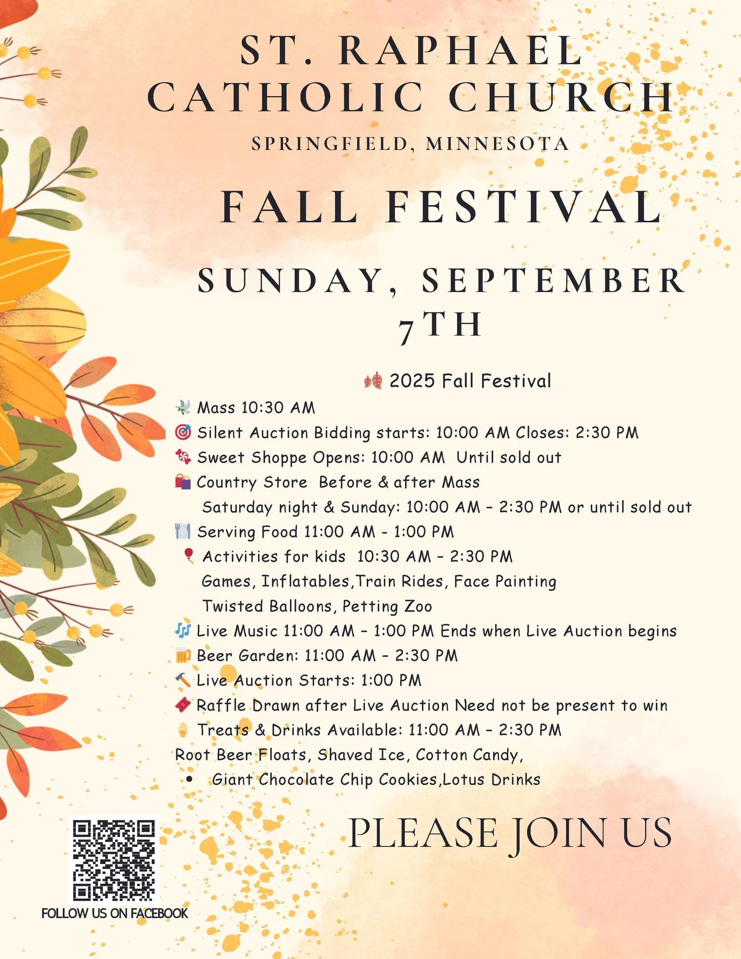 St. Joseph Raphael Springfield Ohio Fall Festival - St. Raphael's, Springfield — Diocese of New Ulm