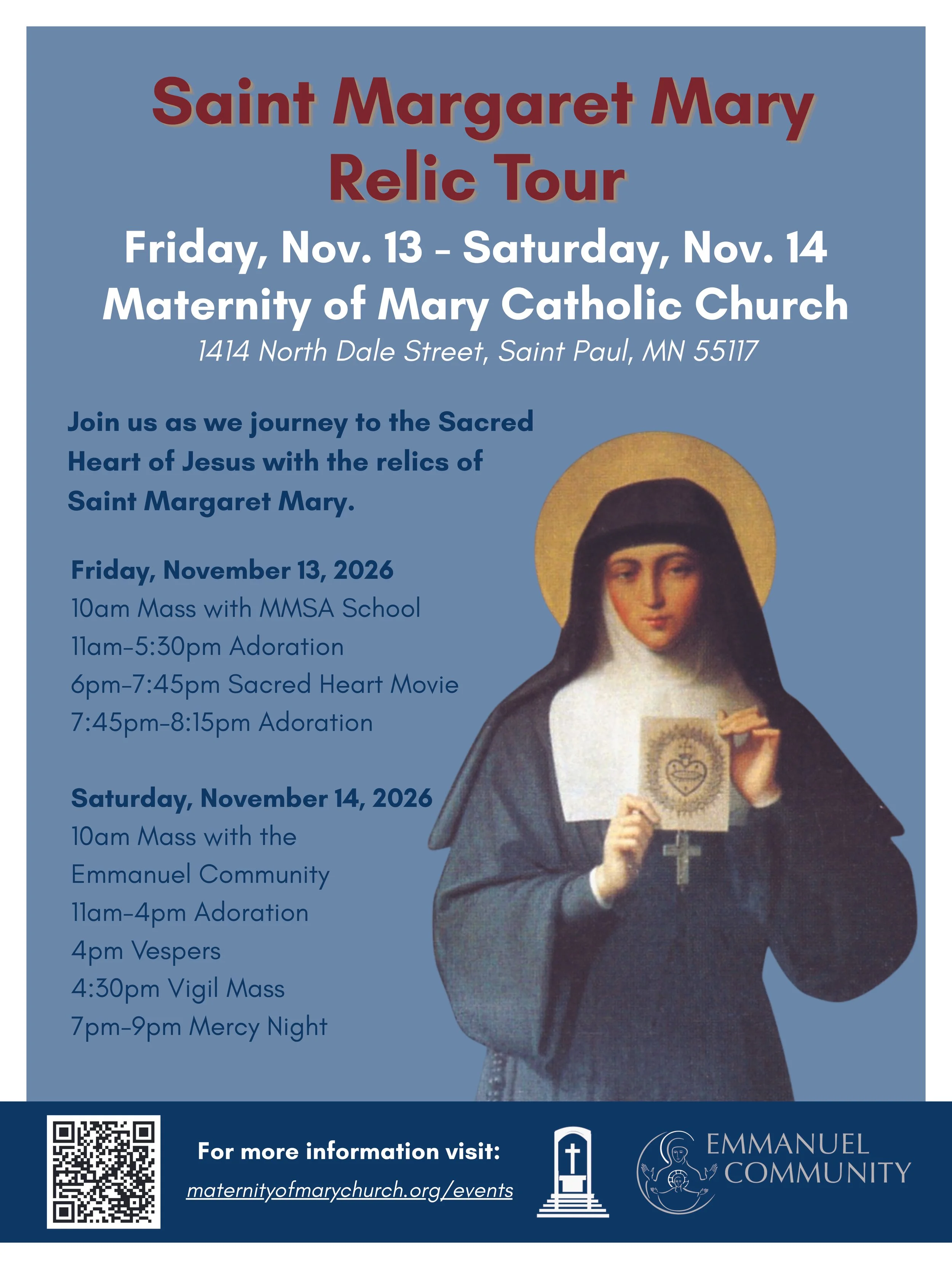 Saint Margaret Mary Relic Tour - Maternity of Mary Catholic Church, St. Paul