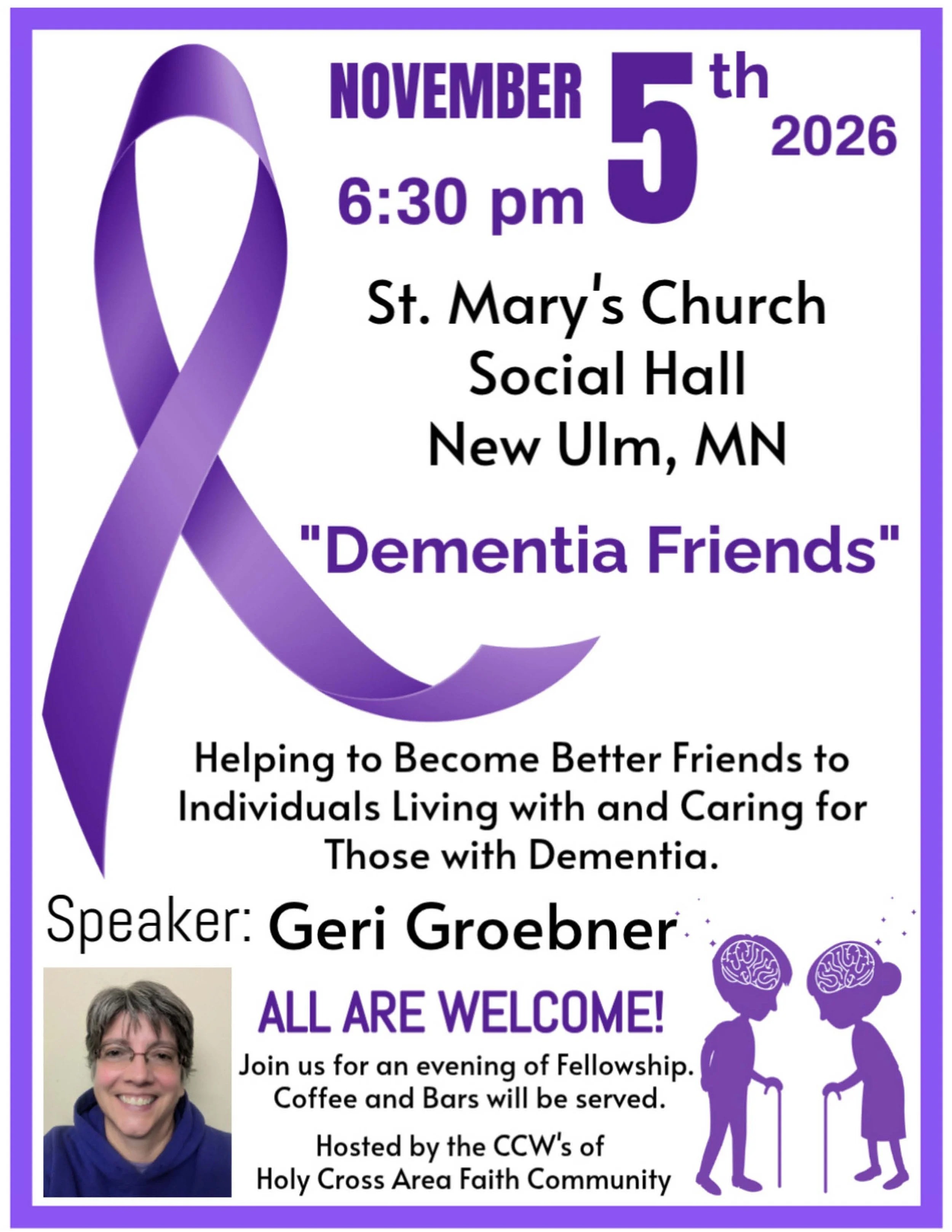 Dementia Friends Presentation with Geri Groebner