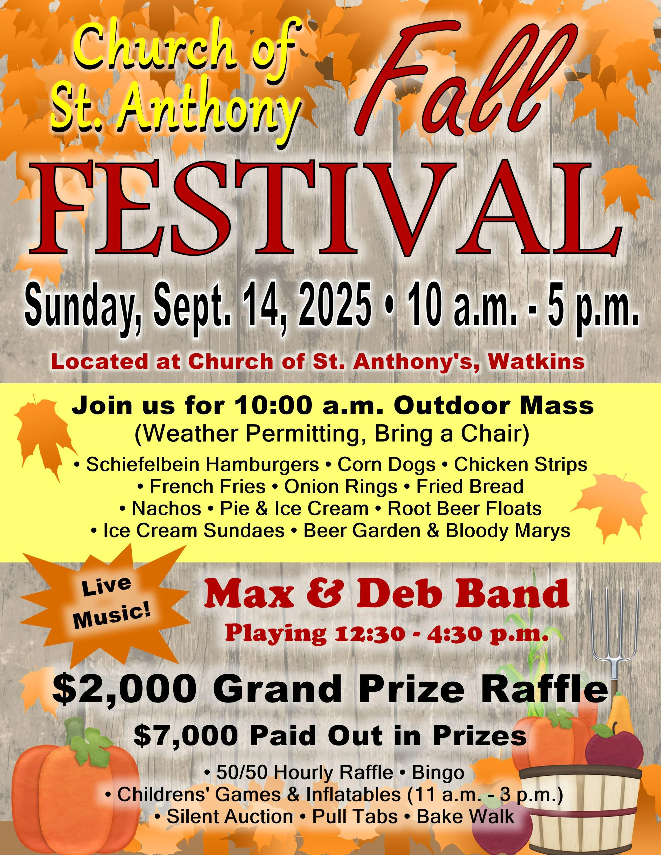 Fall Festival - Church of St. Anthony, Watkins