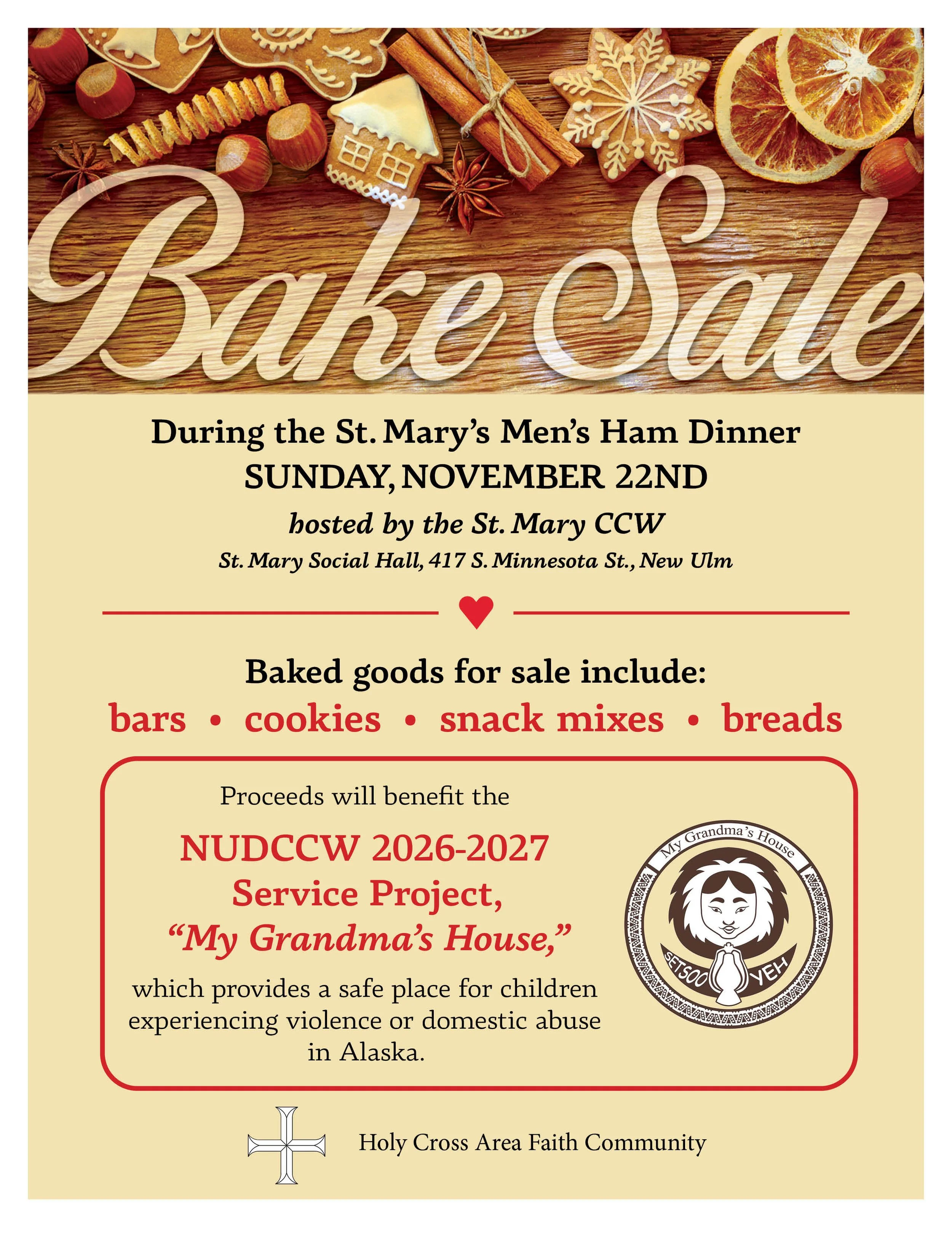 CCW Bake Sale - Church of St. Mary, New Ulm