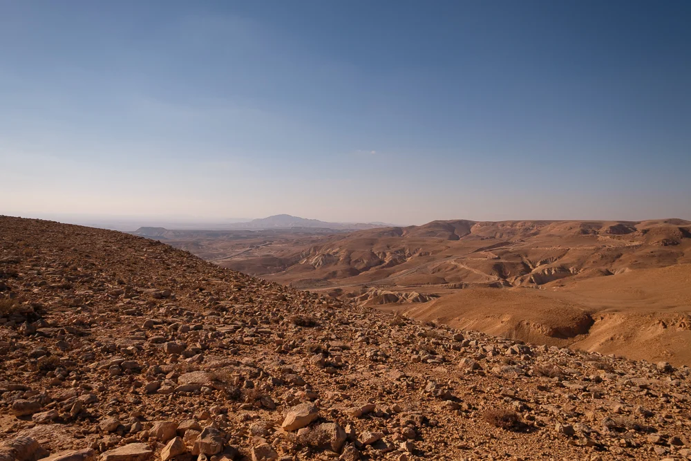 The curve of the extended hemisphere is all your eyes can follow for miles into the distant haze. 