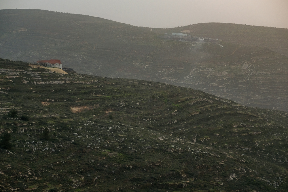 The rural views of the Ha' Shomron Mountains. 