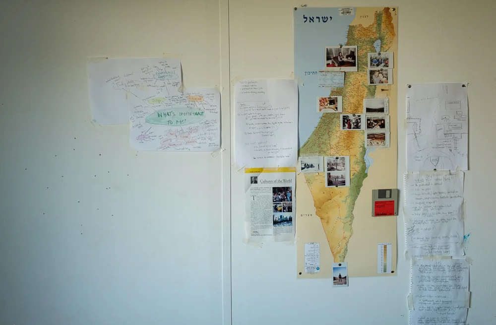 My walls are being used for notepads. 