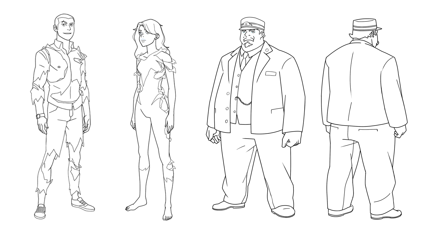  Job Responsibilities included: Cleaning senior designers sketch work, Character redresses and costume edits. 