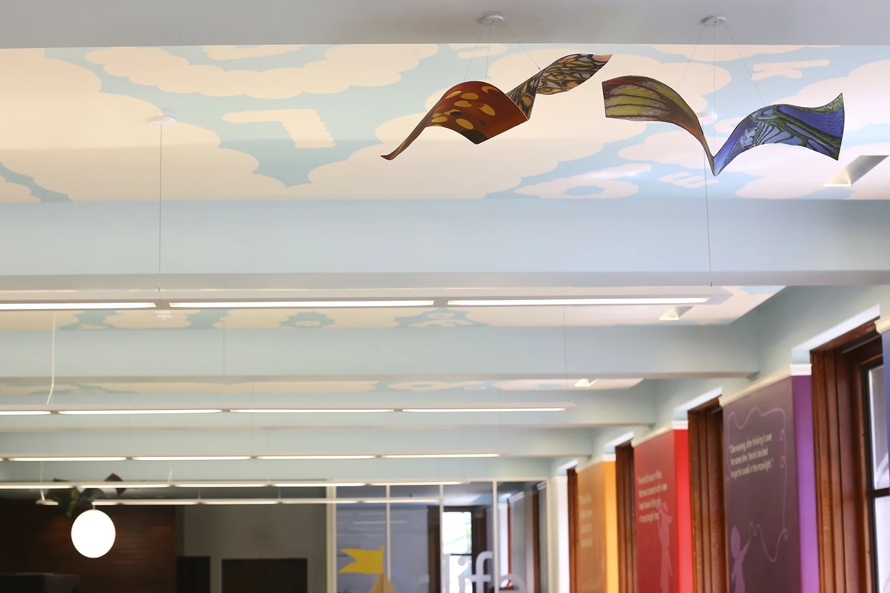 BookBird sculptures in the the Children's Library