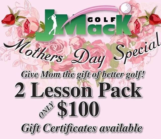 Mother&rsquo;s Day Special. On sale now until May 9th #mothersday #halifax #novascotia #golf #golfinstruction #golfswing #ladiesgolf #womansgolf #golftraining #indoorgolf #canada #golfer #golfns #firsttimegolfer #golfing