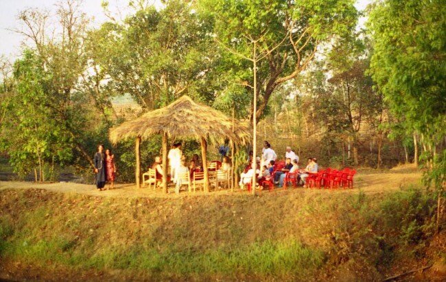 Nineteen years ago today, we (Jehan and Katie) got married at sunrise under a simple thatched gazebo on the little piece of land we call Shergarh. We had just about finished building the lodge with funds granted from a Parsi Trust in Bombay that spon