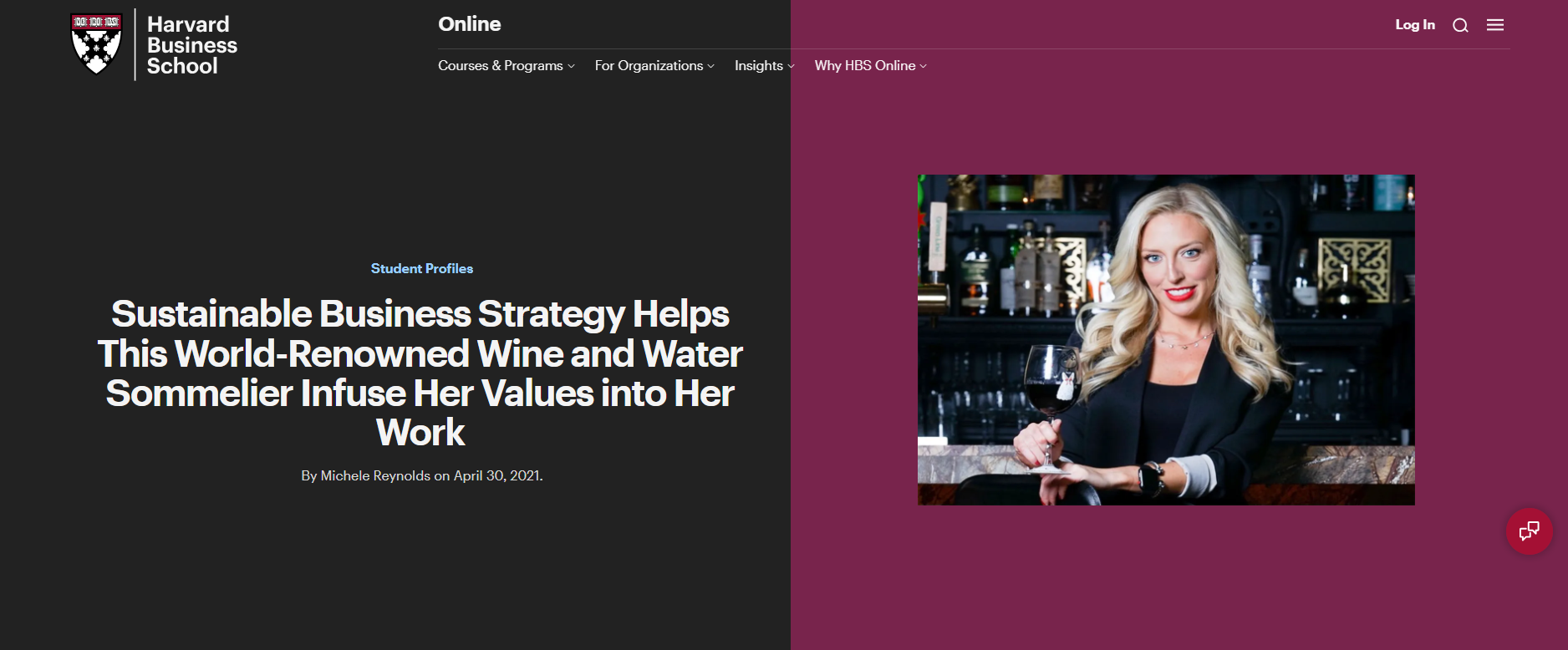 Jessica Altieri Harvard Business School Online Sustainability