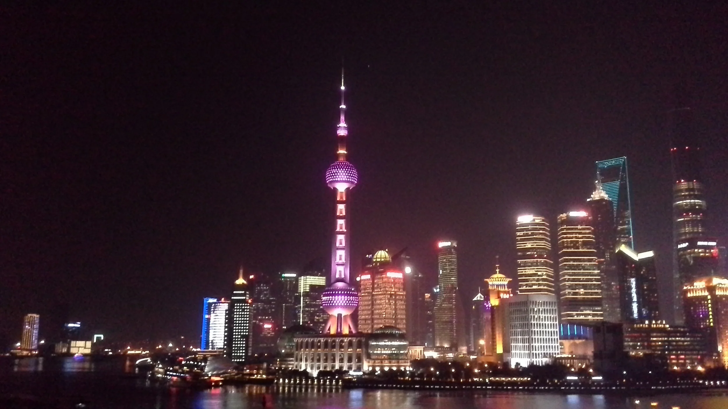 The Huangpu River has its own unique .. sometimes subtle sounds to be heard beneath the urban din