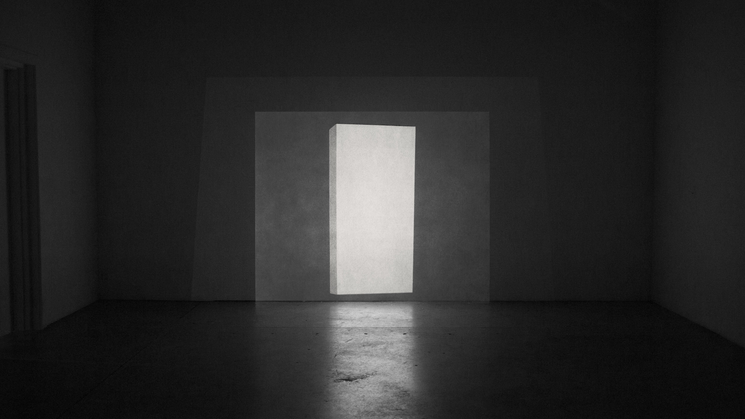 Still from the video projection installation iteration of On Today