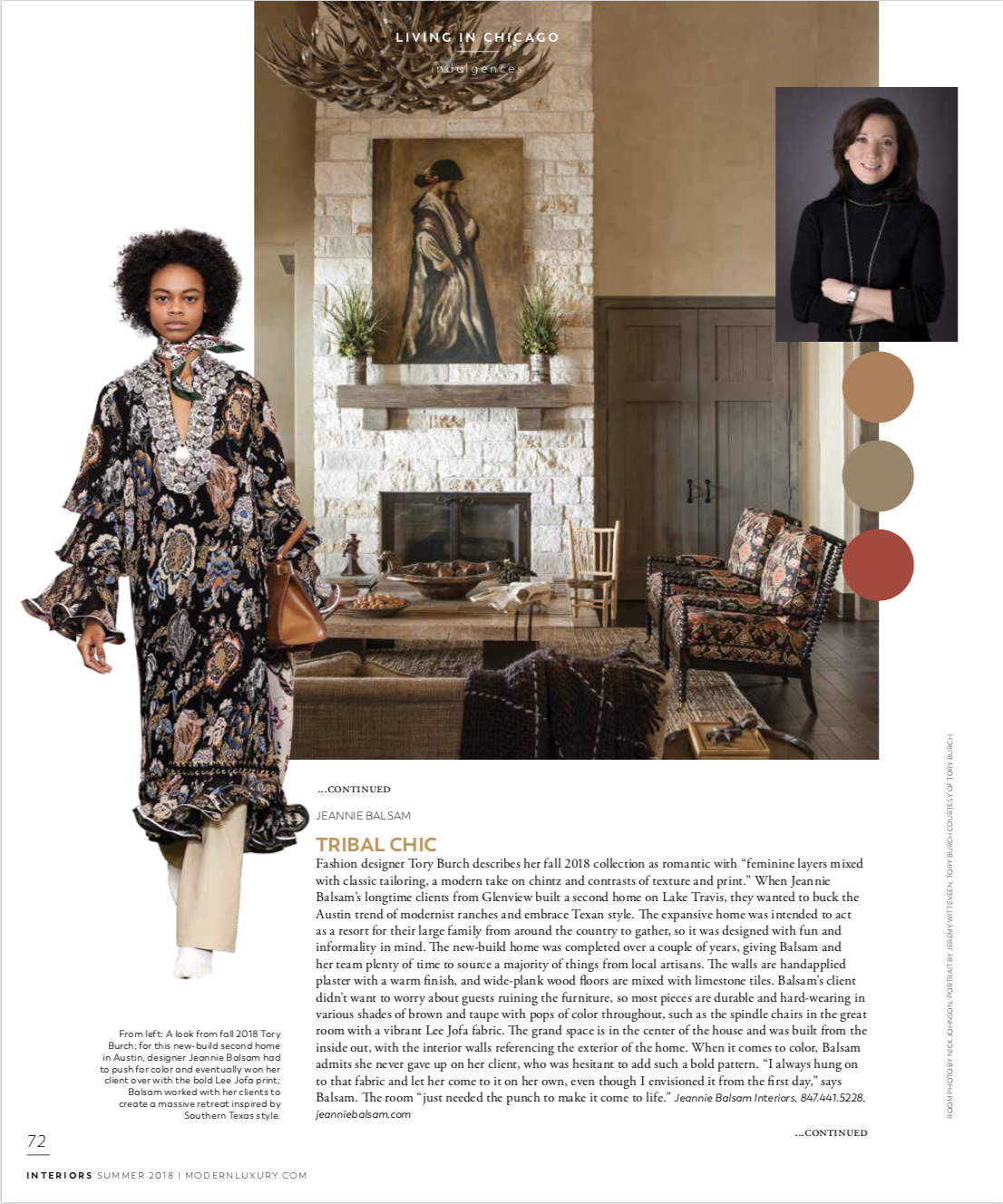 Loved being featured in Modern Luxury’s Summer 2018 “The Color Issue” with our client’s secondary residence in Austin, Texas.