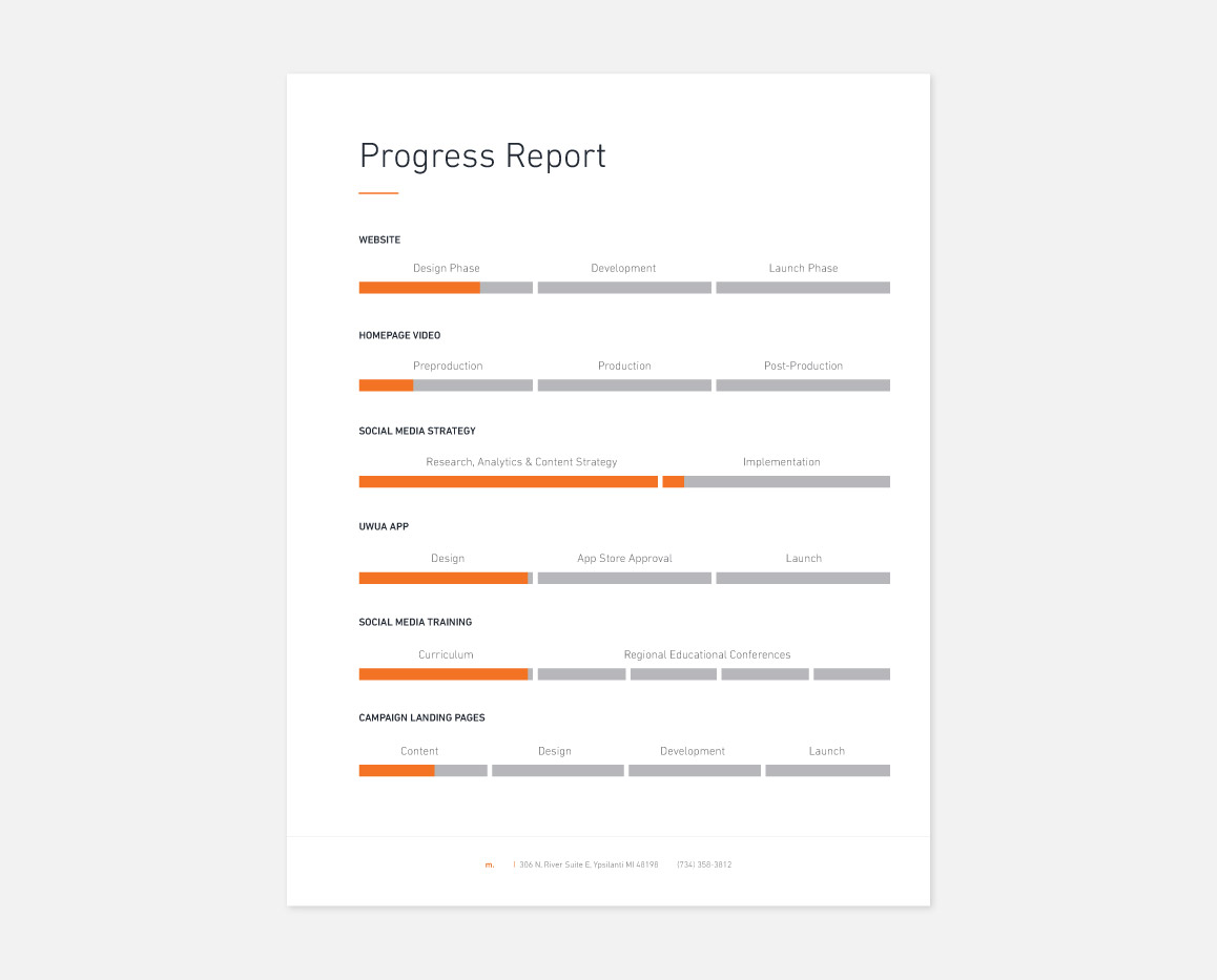 Progress Report Design