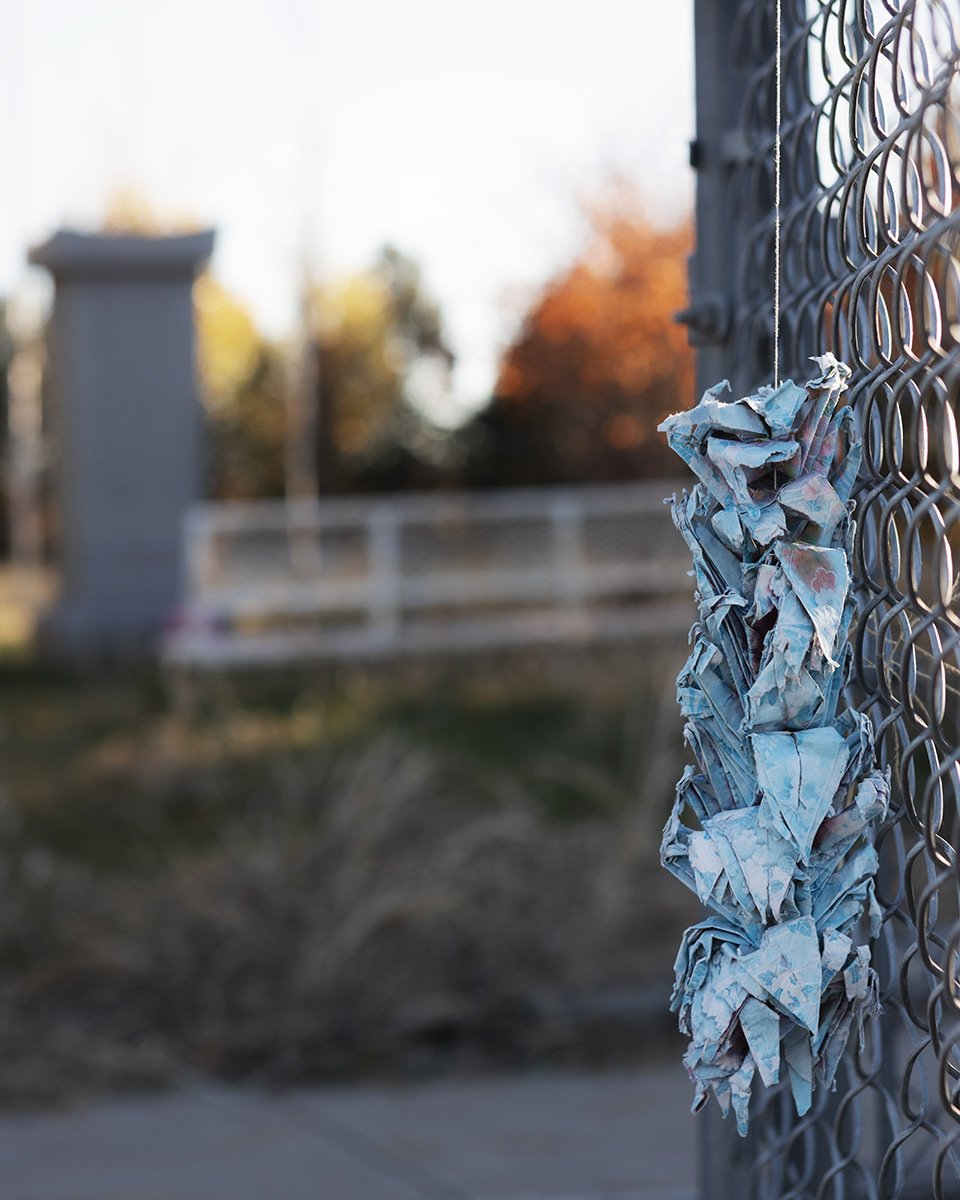   100 origami cranes (Granada, Colorado)  