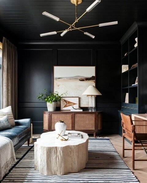 always go black... we love dark paint &amp; every single thing that @studiomcgee touches @lucycall⠀⠀⠀⠀⠀⠀⠀⠀⠀
⠀⠀⠀⠀⠀⠀⠀⠀⠀
#interiordesign #design #interior #homedecor #architecture #home #decor #interiors #homedesign #art #interiordesigner #furniture #de