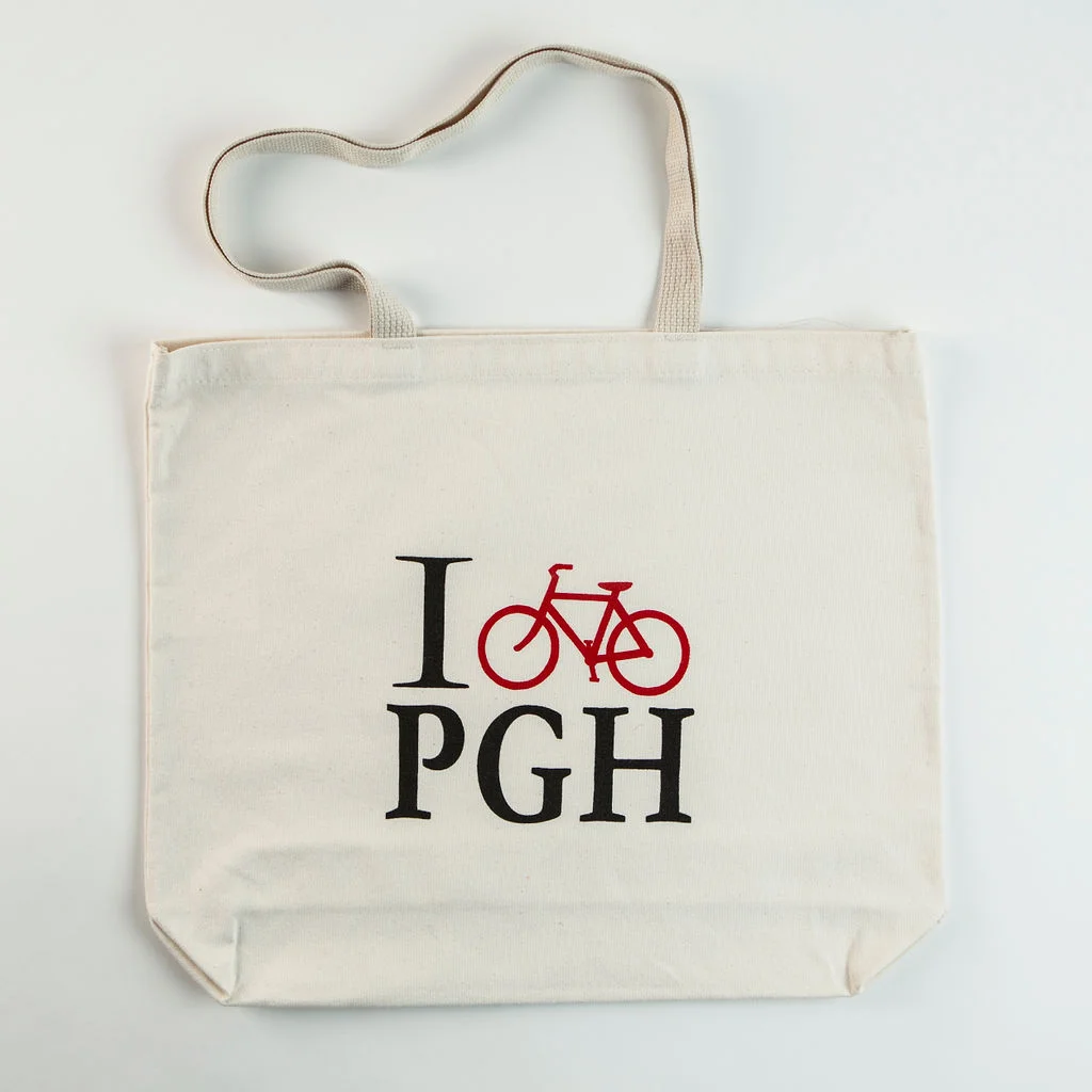 I Bike PGH Tote Bag