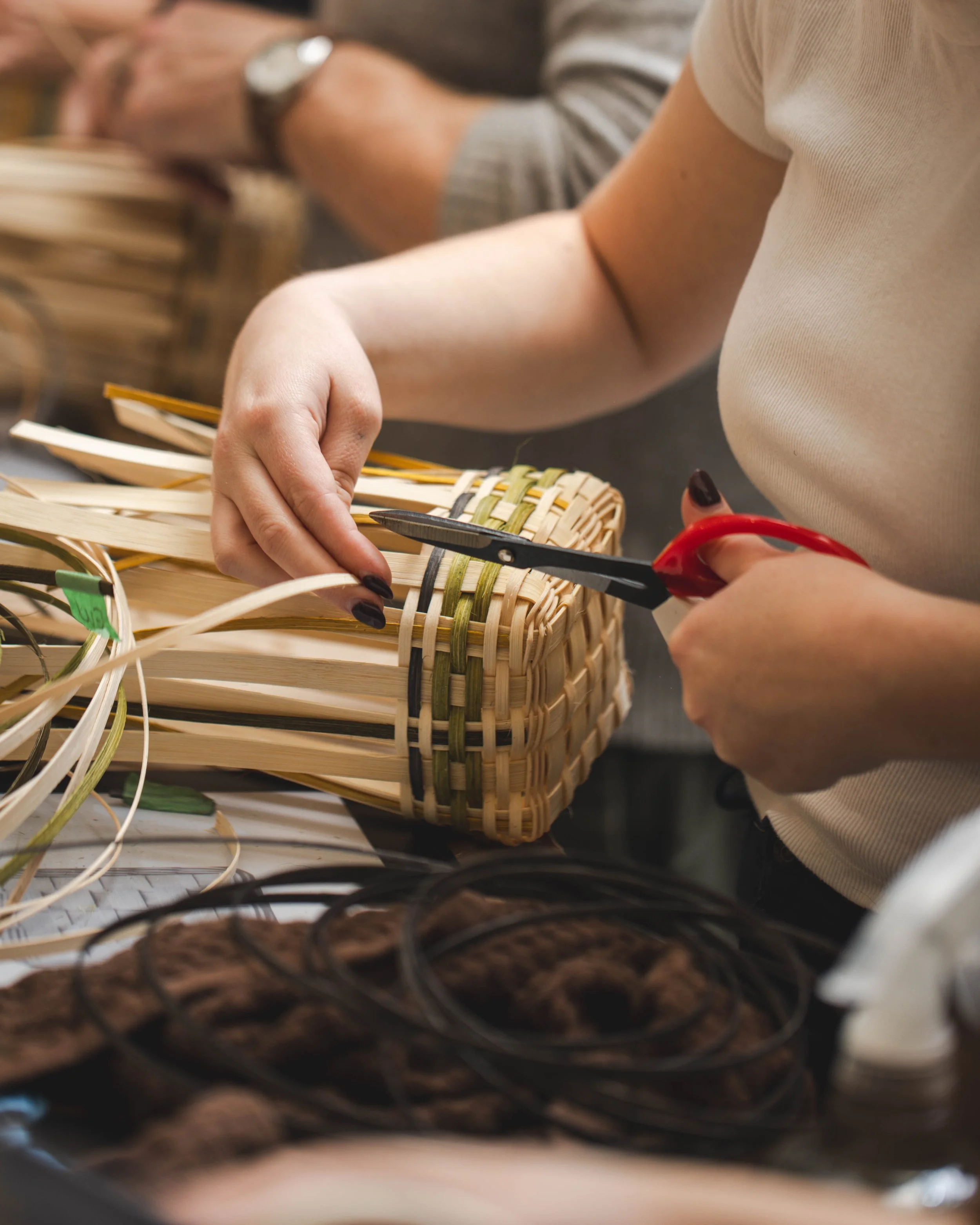 Naturally Dyed Basket Weaving Workshop- 2 Days, Mon, June 8th & Weds. June 10th, 6 PM-9 PM