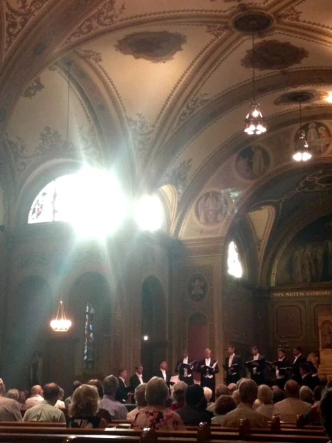 Here we were in very hot Sacramento yesterday for our second performance of Over the Moon. Our Sacramento audiences go way back with us and we're always glad to be there.