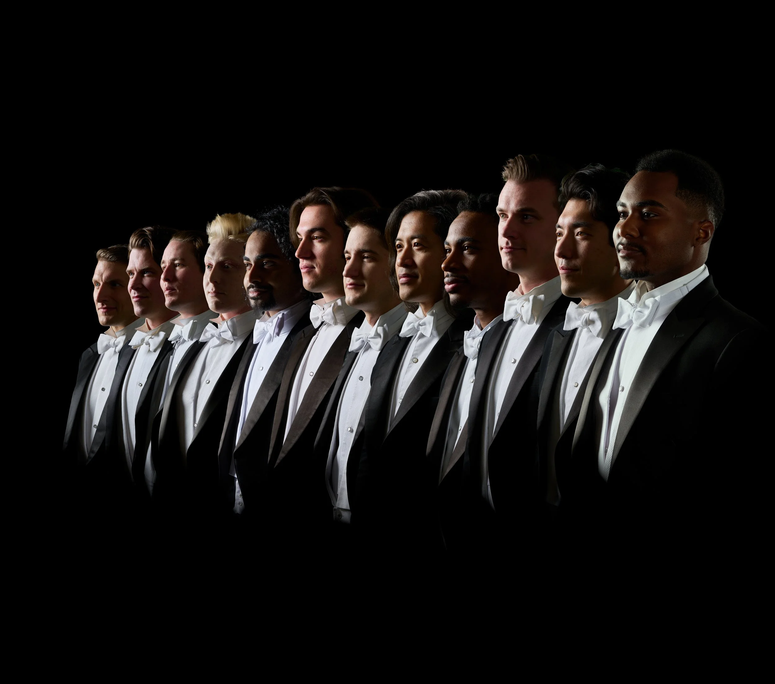 Men Group Back Group Of Men