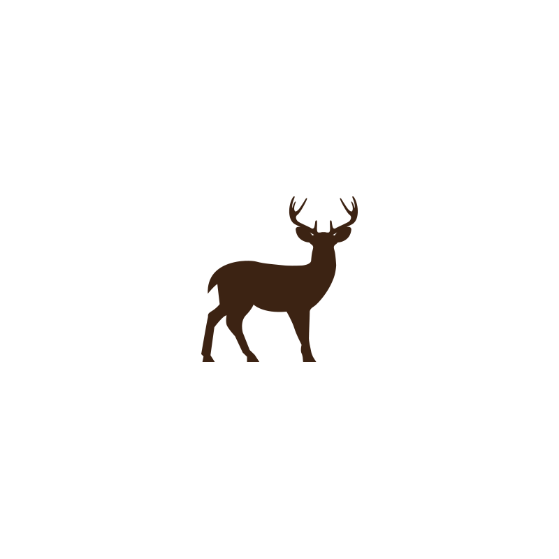 Wildlife deer logo designs hunting club Royalty Free Vector