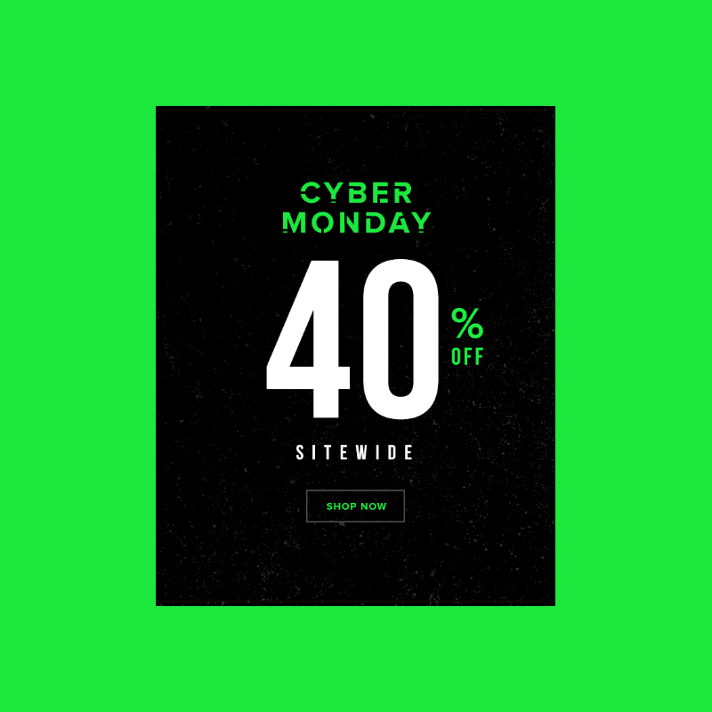 Cyber Monday Email Banner Template — Creative Rooster