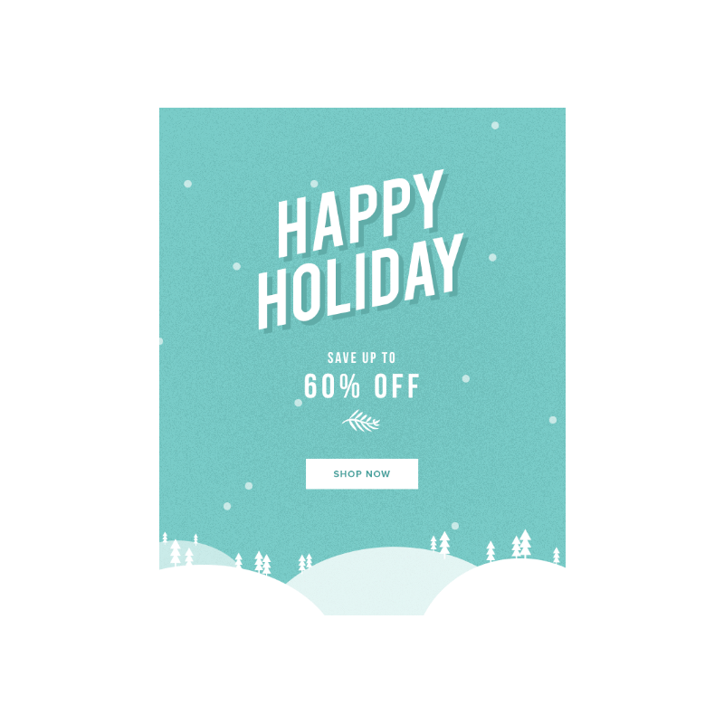 Happy Holiday Email Banner Template