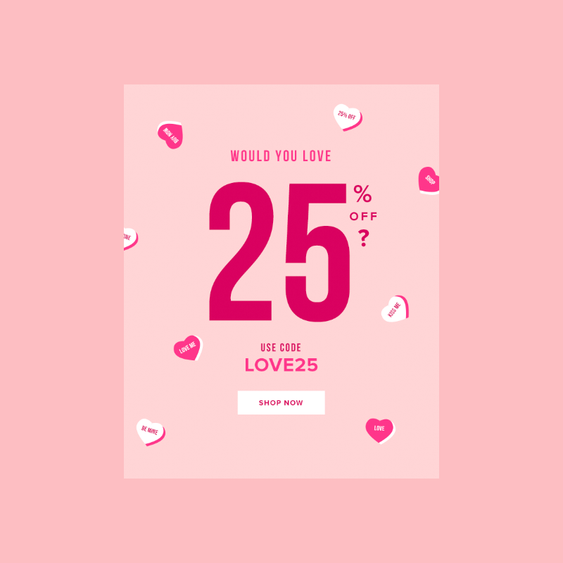Valentines Email Banner