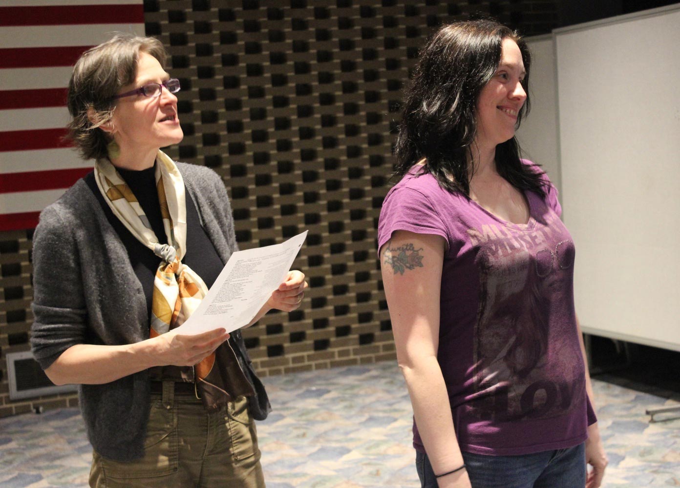 Carissa DePietro (right) with Nancy Smith-Watson