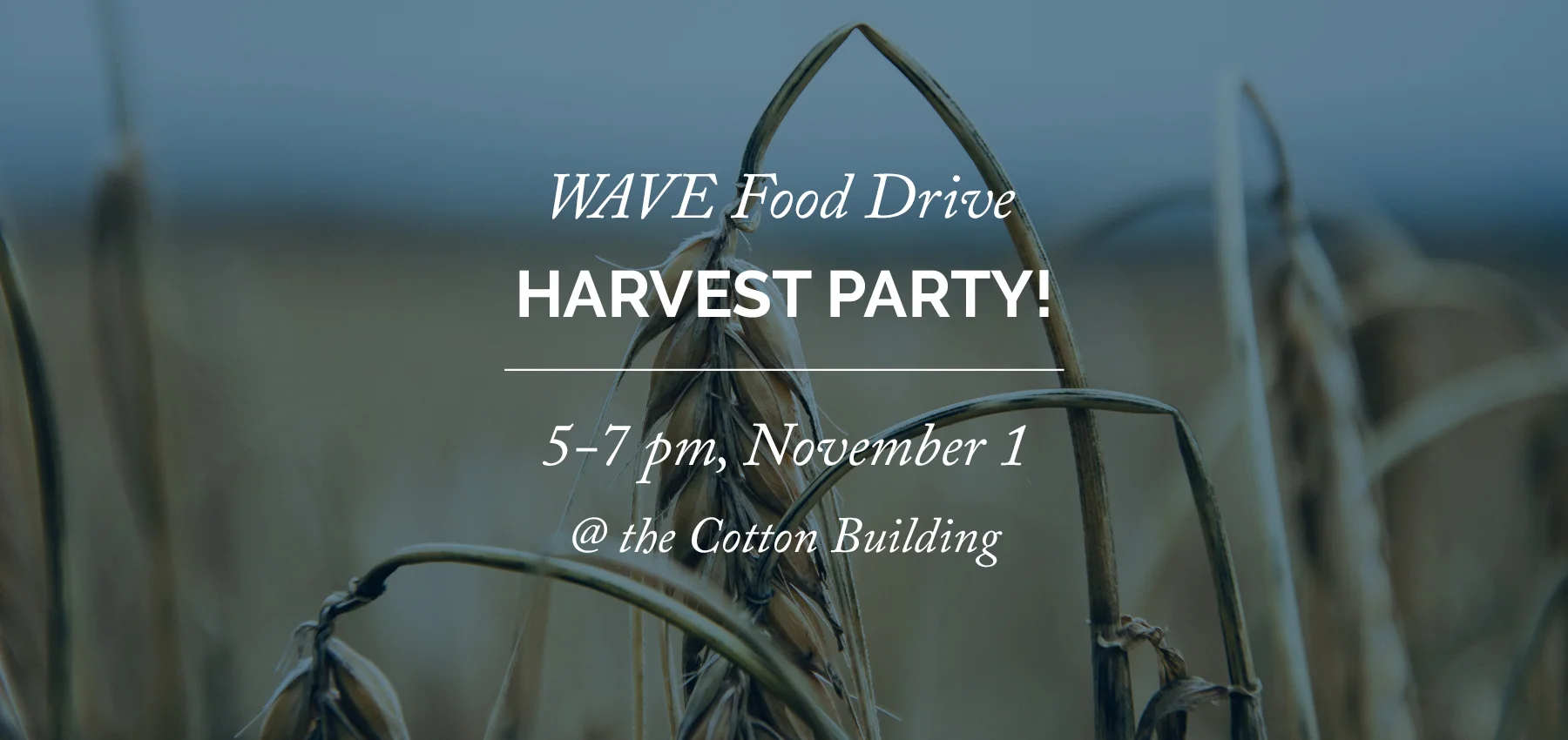 WAVE Food Drive 30th Anniversary Harvest Party