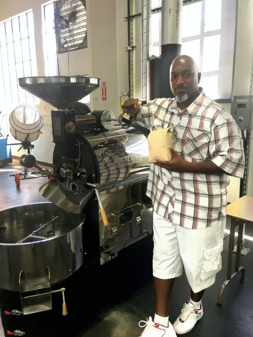 Michael Smitty Smith, owner of Smitty’s Freshly Roasted Coffee