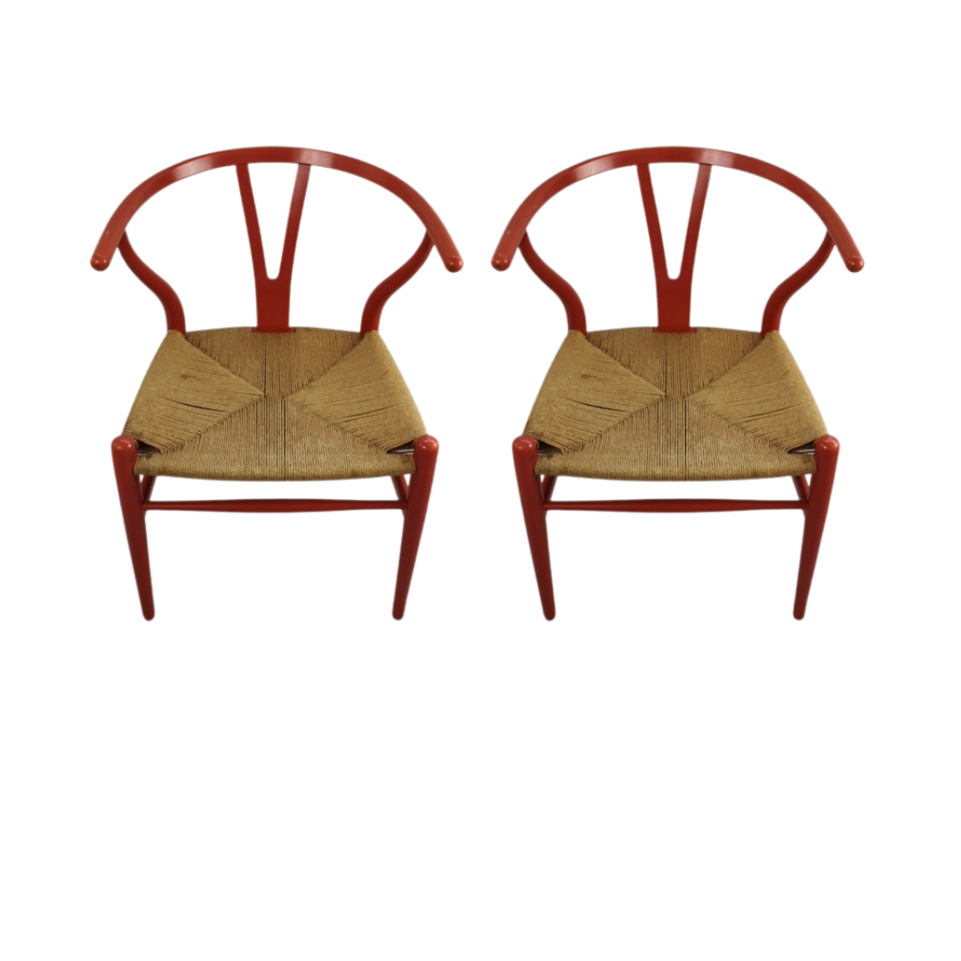 Vintage Carl Hansen & Son Wishbone Dining Chairs Set of 2 — Legacy Modern