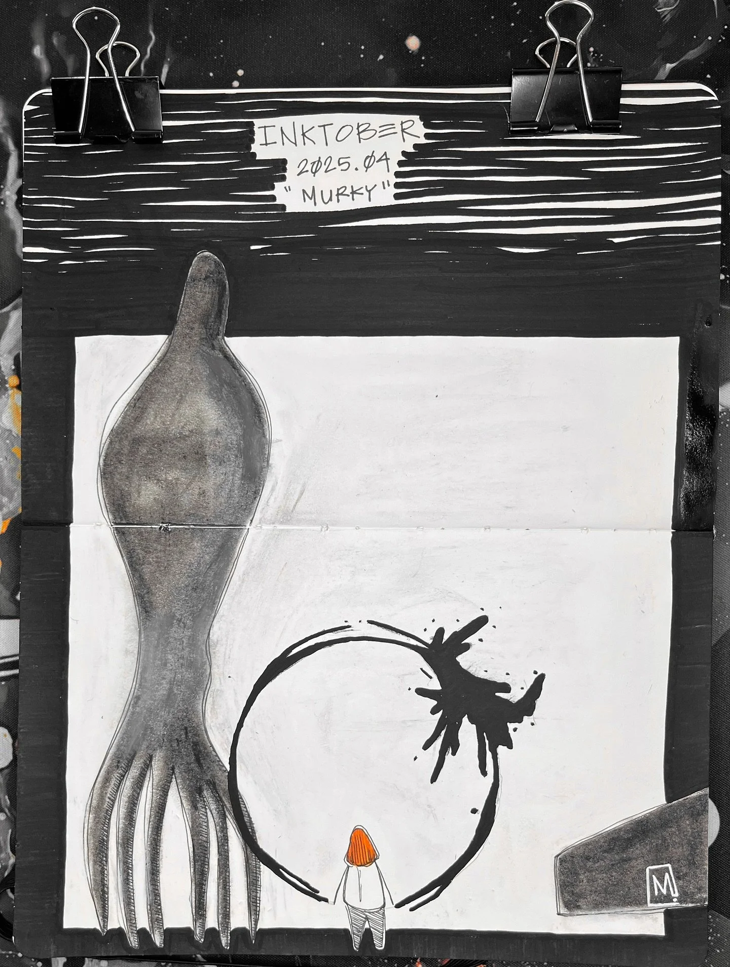 #inktober #inktober2025 #inktober2025day4 #inktober2025murky #arrival