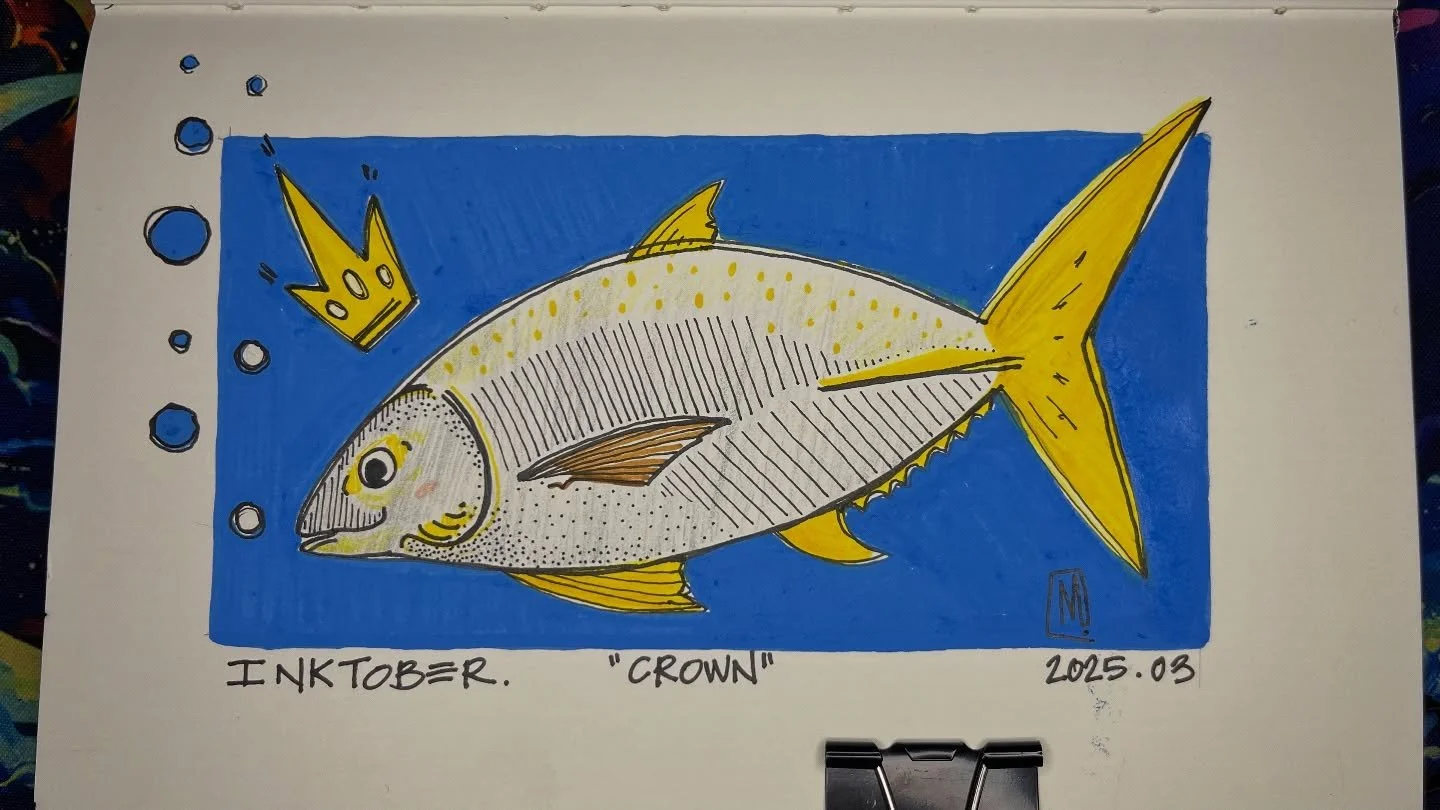 Inktober 2025.03 &ldquo;Crown&rdquo;
#inktober