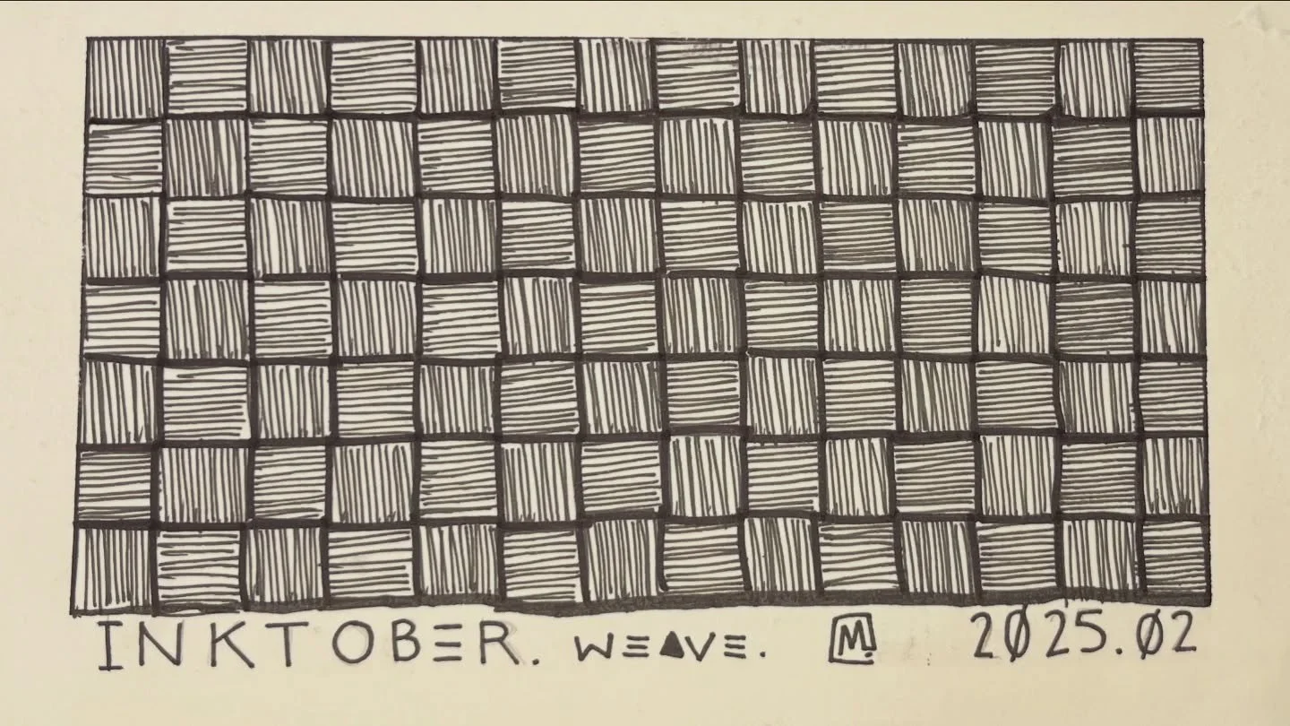 inktober. Day 2. Weave. #inktober #inktober2025 #inktober2025weave