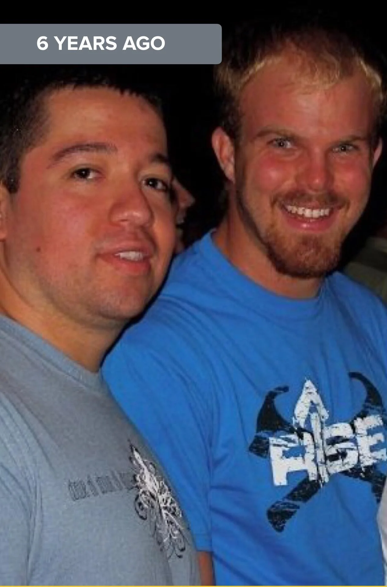 Taylor Schroll and this week's guest Matt Arismendez many moons ago.