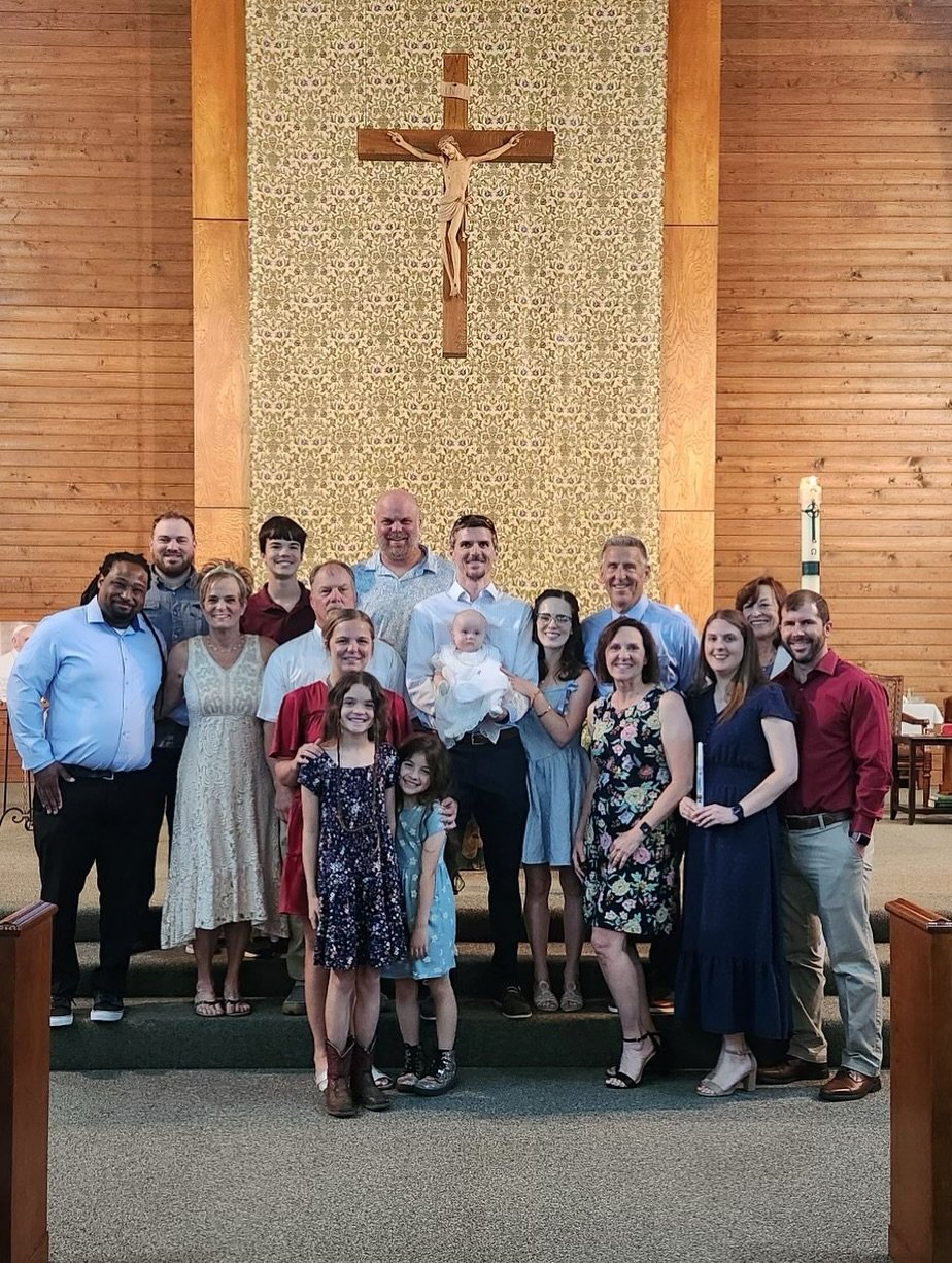 Me & the kids got to surprise my family by showing up to my nephew’s Baptism on Sunday after we thought we weren’t going to be able to make it! It was a beautiful celebration of faith and family and we are really glad we got to be the