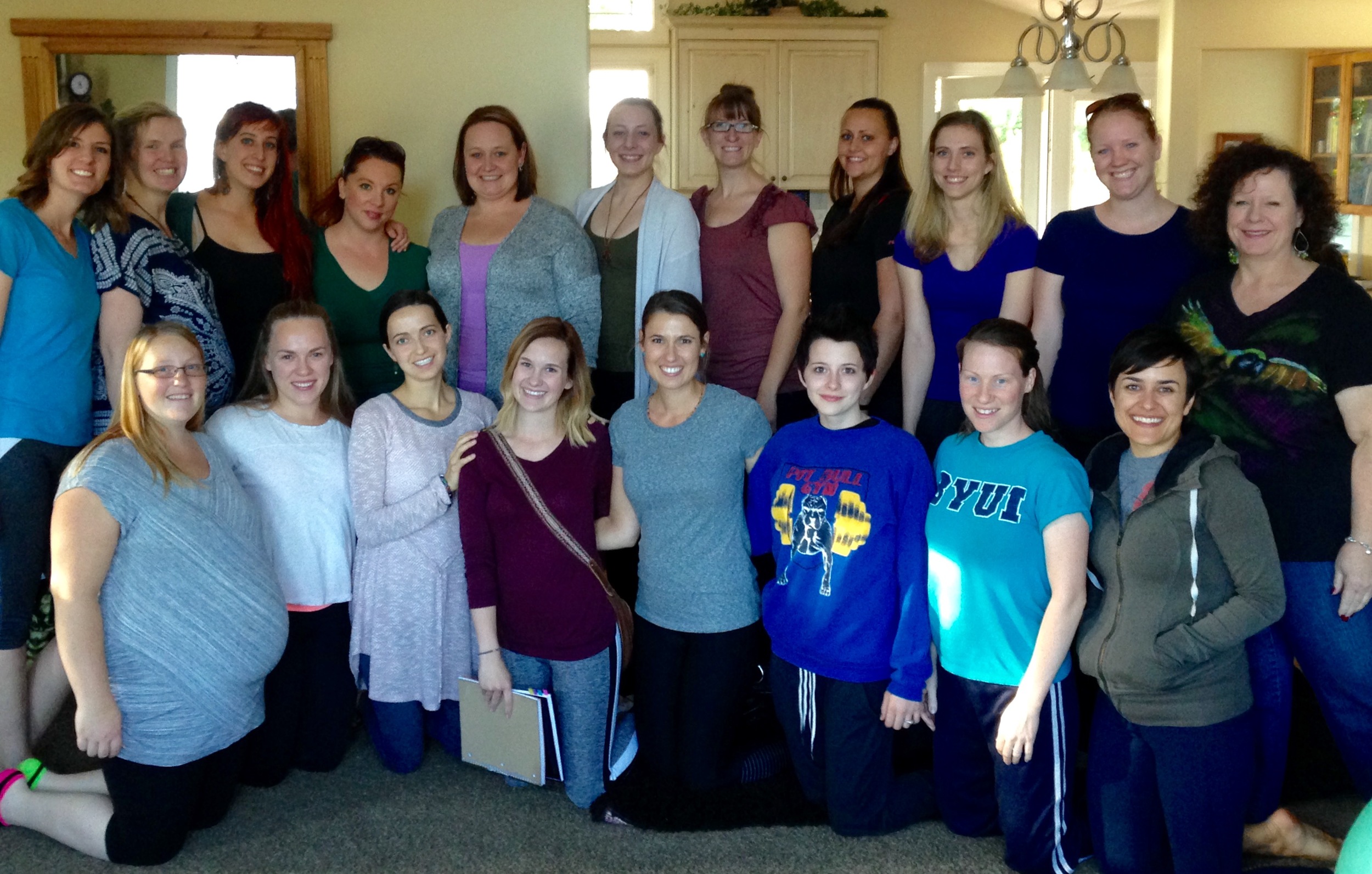 The amazing group of women who took the Curtis Method Hypnodoula training with me. 