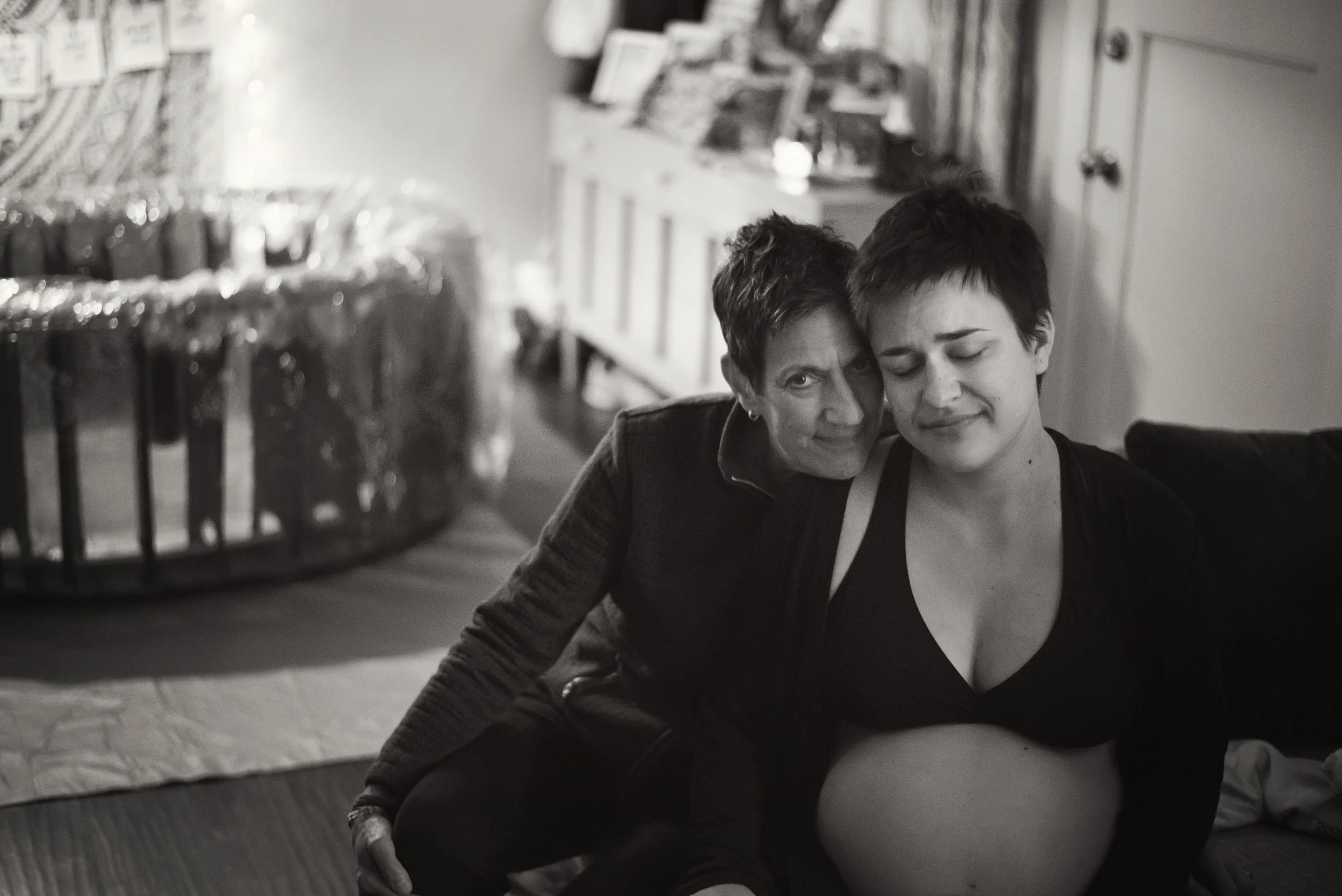 So grateful to have my mom at the birth. 