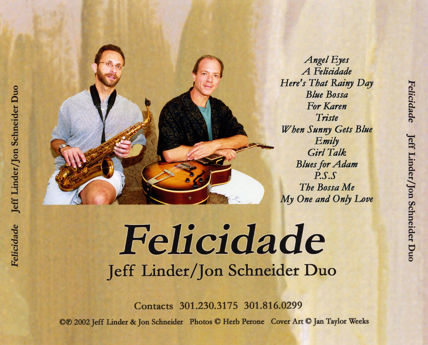 Linder/Schneider Duo's Music CD Insert