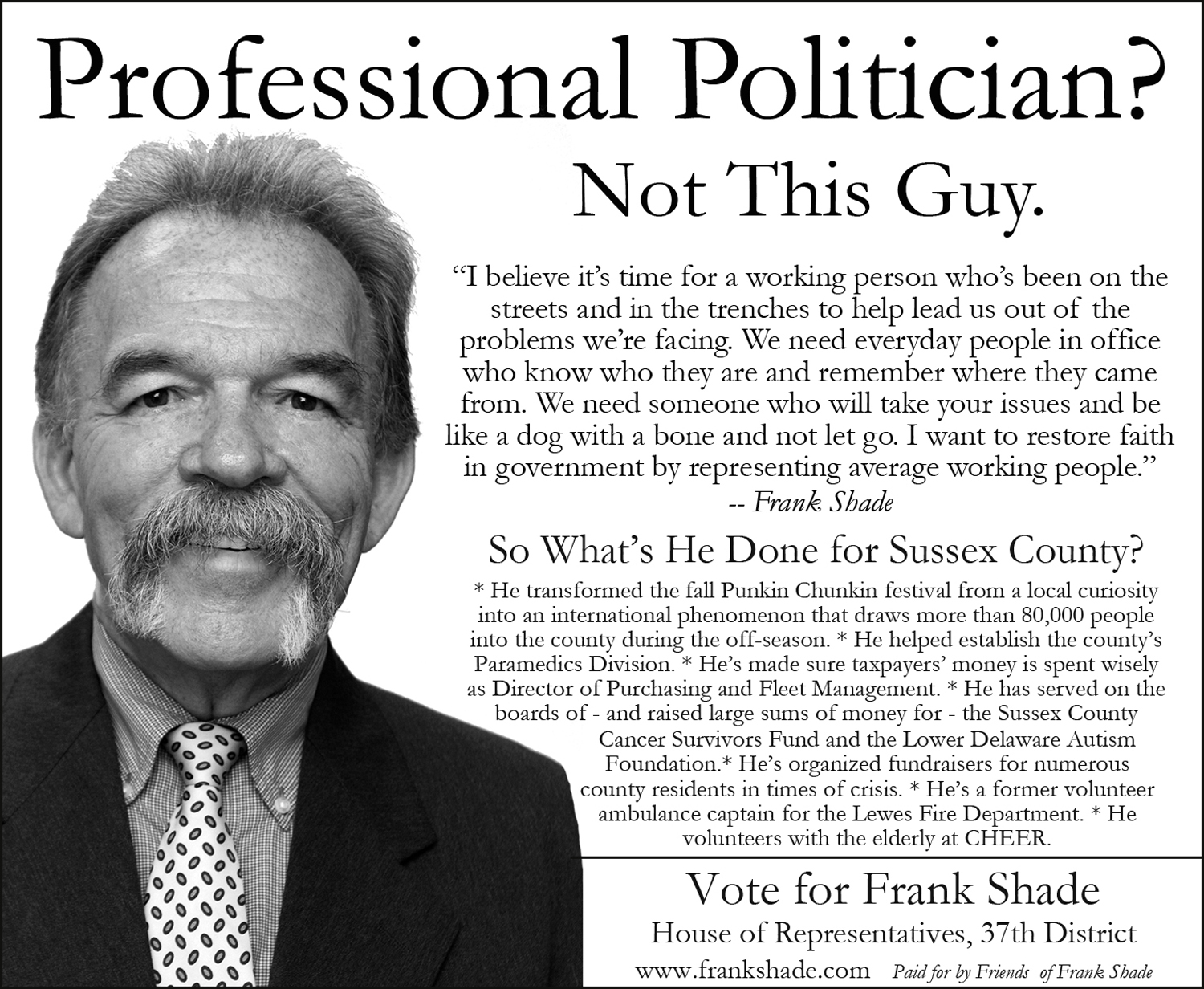 Frank Shade Political Ads